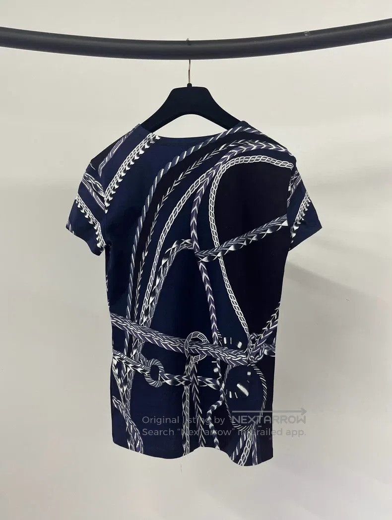 Hermes Hermes Chained print short-sleeve T-shirt Size XXS / US 00 / IT 34 - 2 Thumbnail