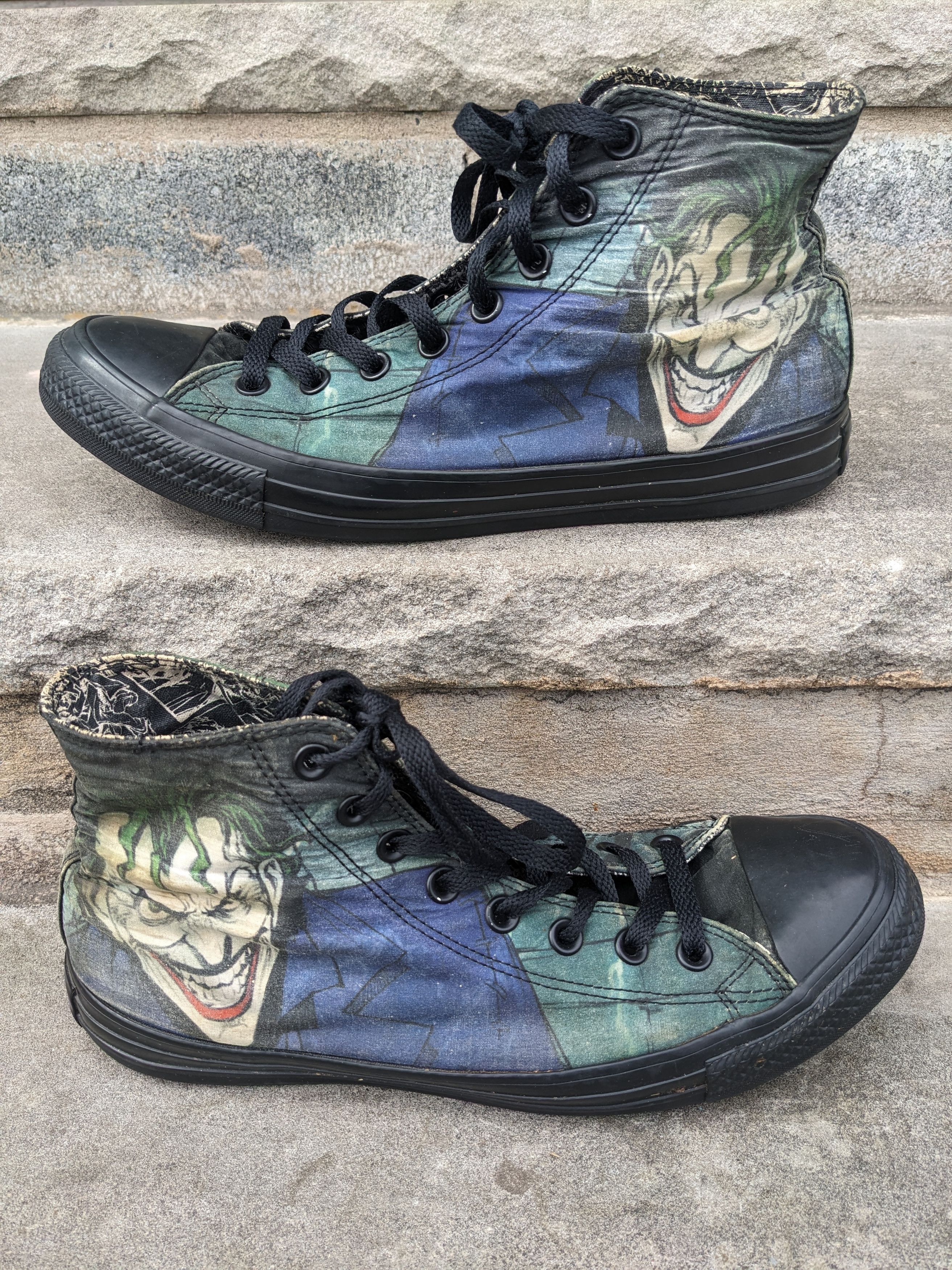 Converse × DC Comics × Vintage Converse JOKER HA All Star DC Comics Batman 2015 Size 9 Size US 9 / EU 42 - 1 Thumbnail
