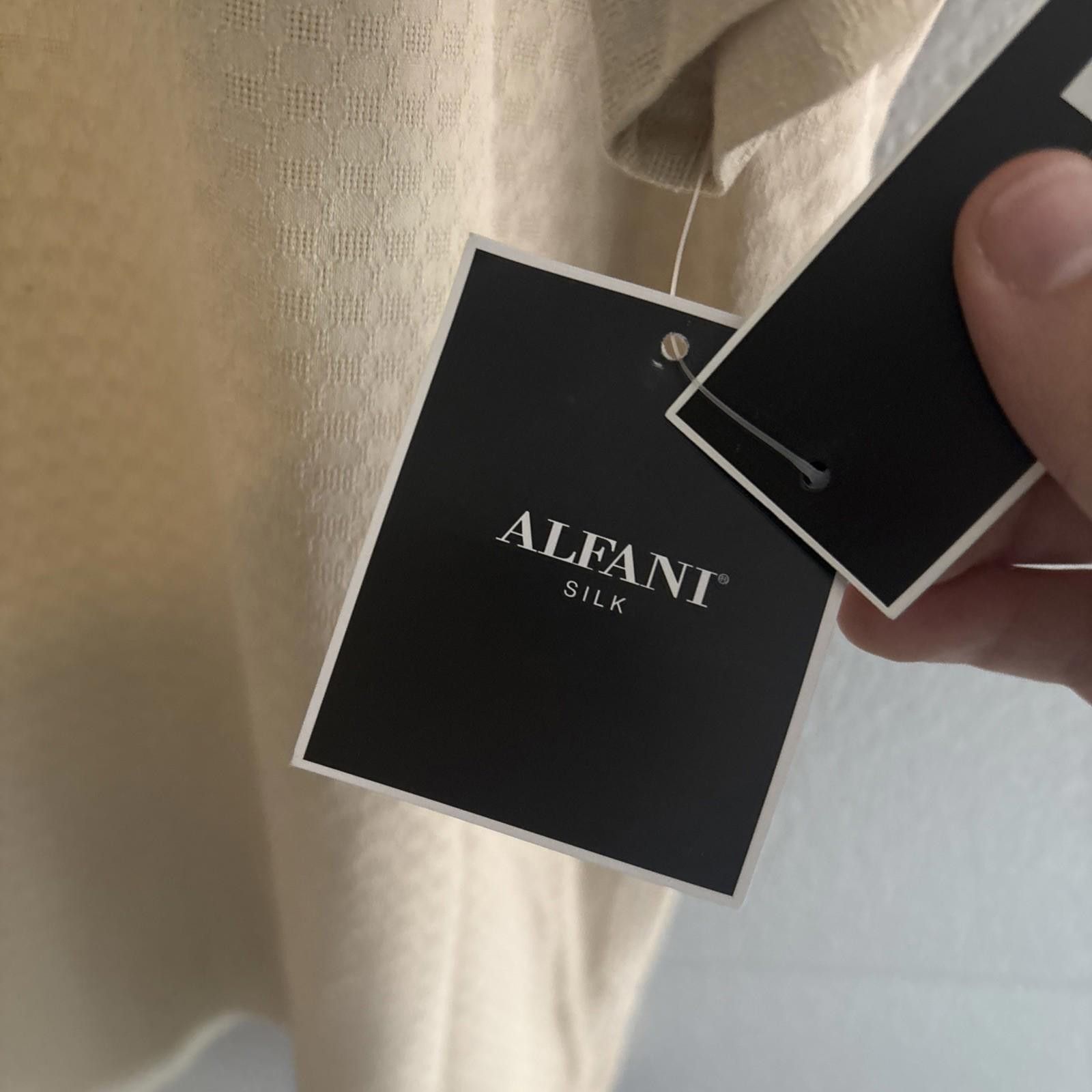 Alfani Alfani Shirt Mens XL 100% Silk Vintage NWT Beige Long Sleeve Size US XL / EU 56 / 4 - 3 Thumbnail