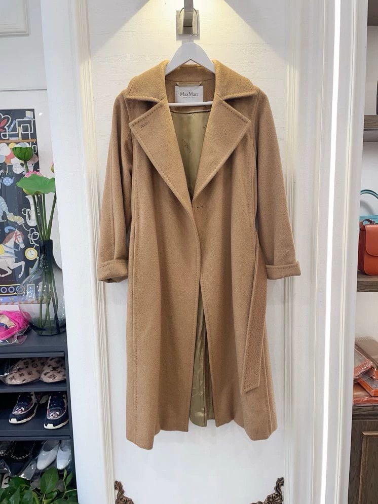MaxMara Camel Cashmere Long Coat -dmc