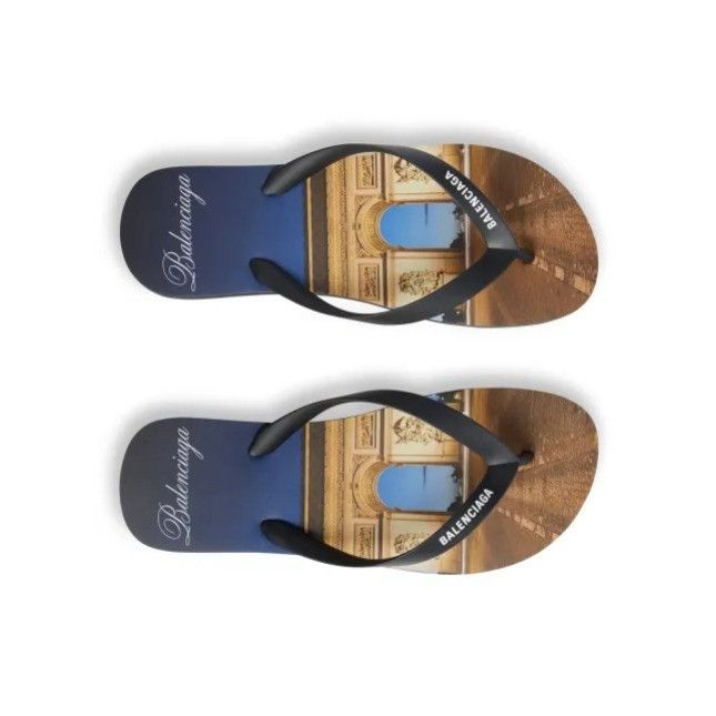 Balenciaga o1loc1c0925 812925 Souvenir Thong Sandals in Multicolor Size US 9 / EU 42 - 2 Thumbnail