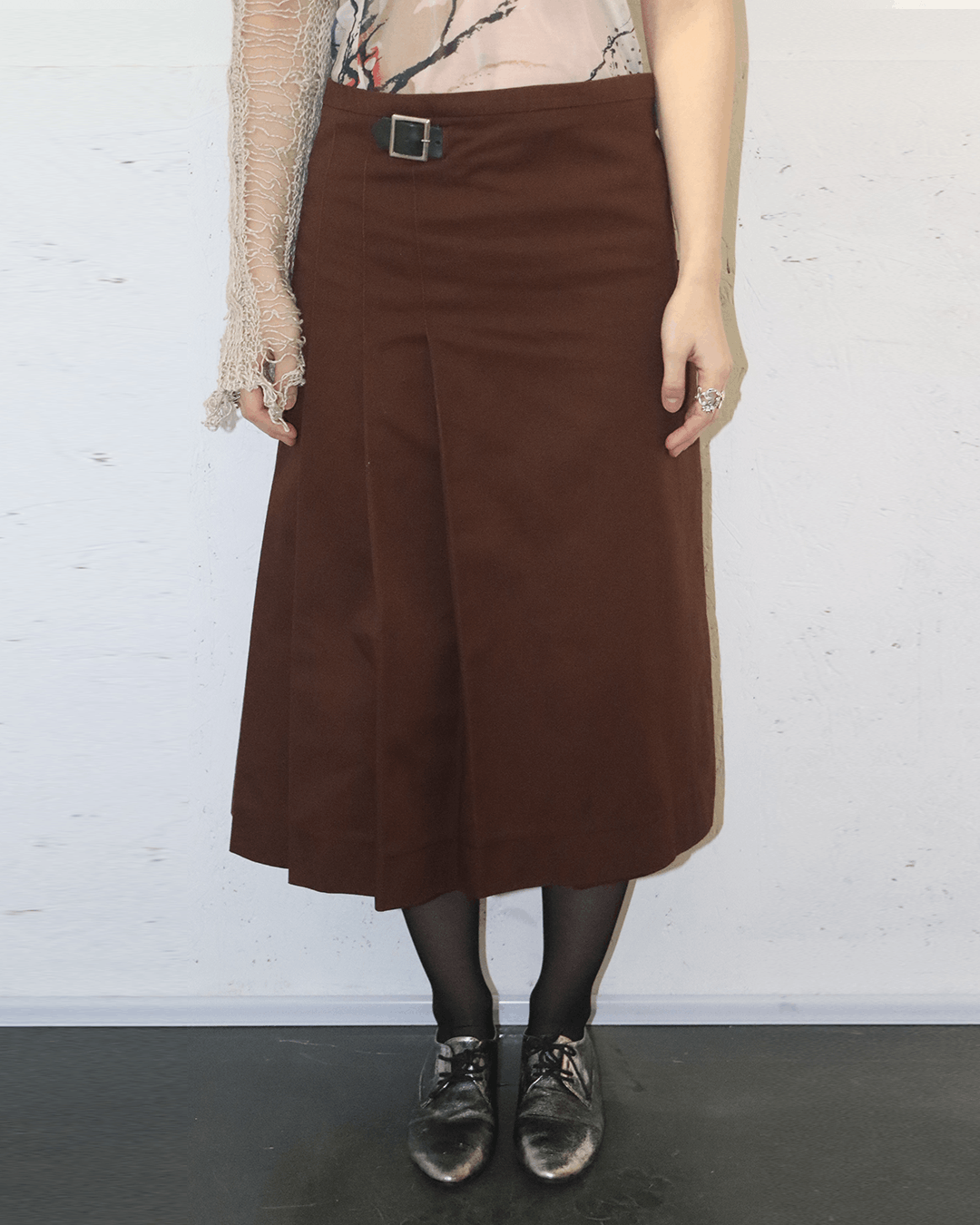 Engineered Garments Engineered Garments Belt Detail Pleated Wrap Skirt Size 28" / US 6 / IT 42 - 2 Thumbnail