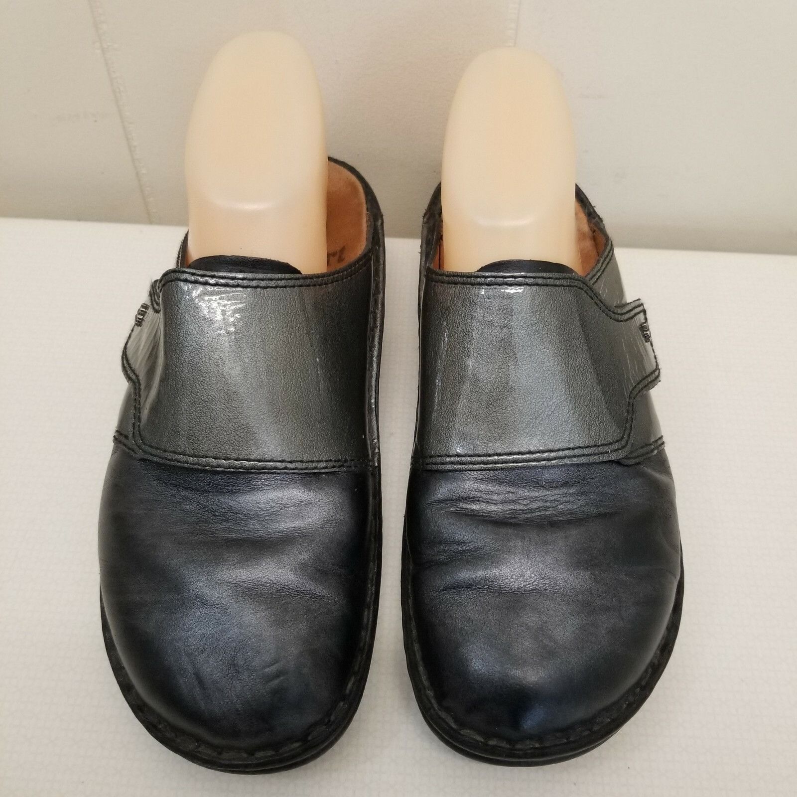 Other Finn Comfort Clogs AUSSEE Monk Strap Leather Mules 39D 8 Sil Size US 8 / IT 38 - 1 Thumbnail
