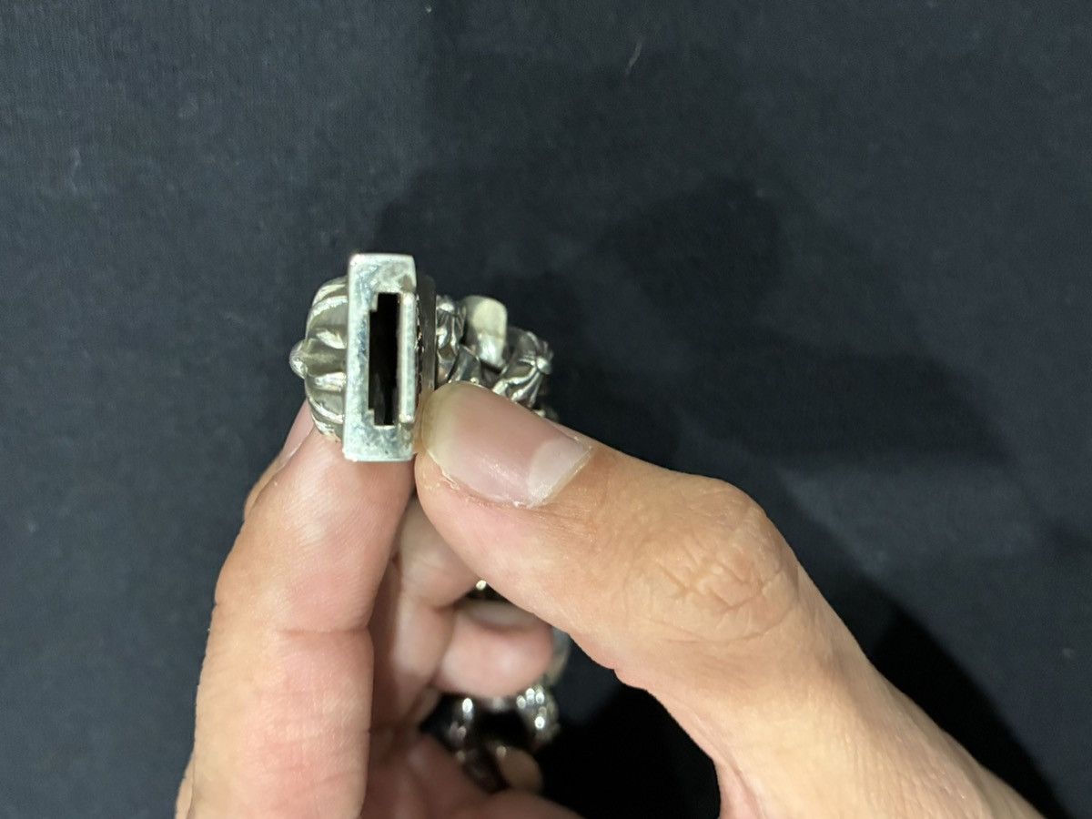 Chrome Hearts Large Fancy Link Plus Cross Box ID Bracelet