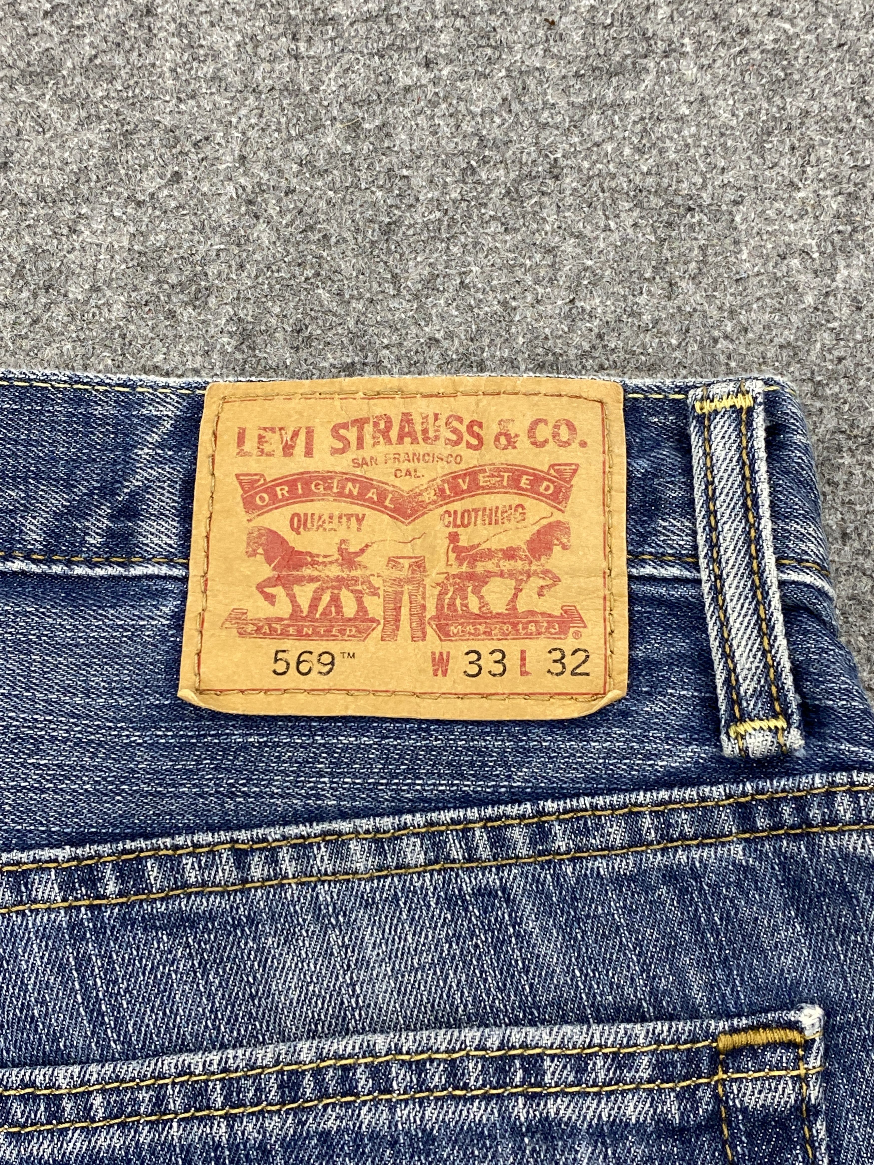 Levi's × Vintage Vintage Levi's 569 Faded Blue Jeans DP2327 Size US 34 / EU 50 - 5 Thumbnail