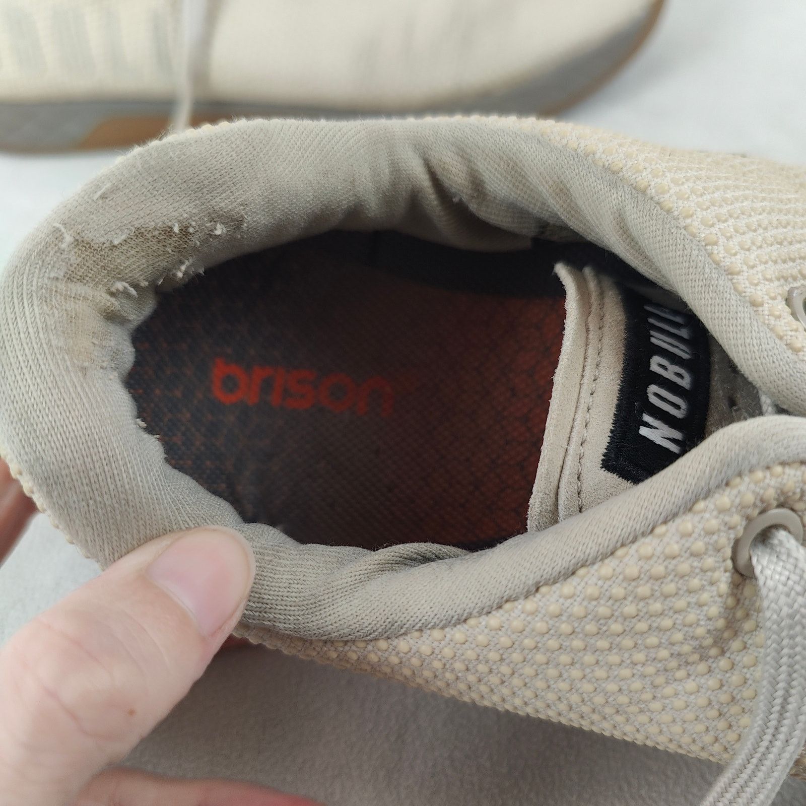 Other NoBull Super Fabric Trainer Sneakers Mens 11.5 Beige Lace Up Size US 11.5 / EU 44-45 - 9 Thumbnail