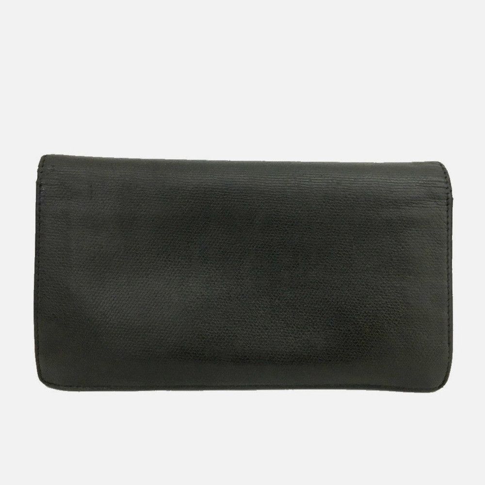 Chanel CHANEL Coco Button Leather Long Bifold Wallet Black 100% Au Size ONE SIZE - 6 Thumbnail