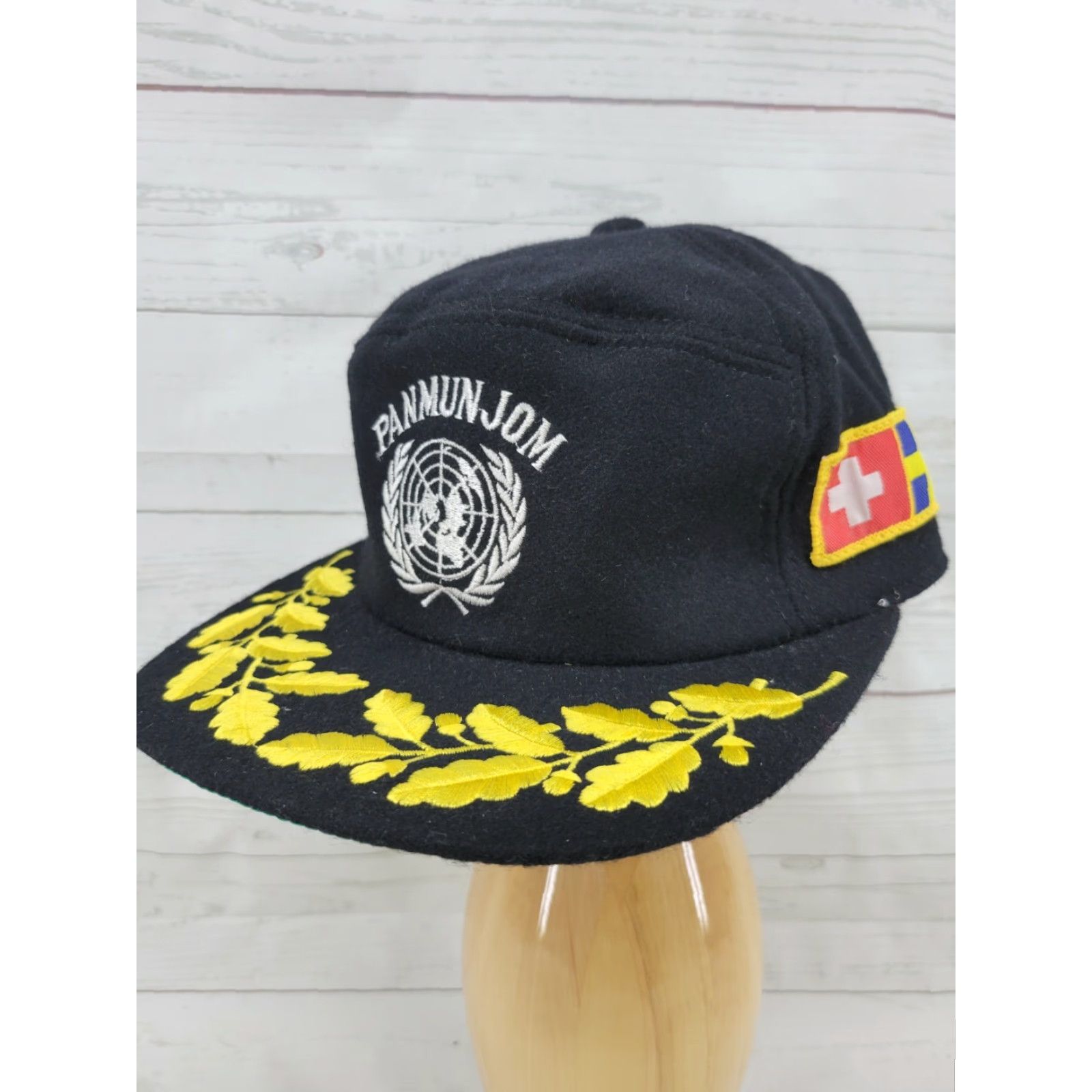 Vintage VINTAGE Unbranded Men's Snapback PANMUNJOM Embroidered Baseball Hat, Adjustable, Black, Baseball Cap, Embroidered, G13 Size ONE SIZE - 2 Thumbnail