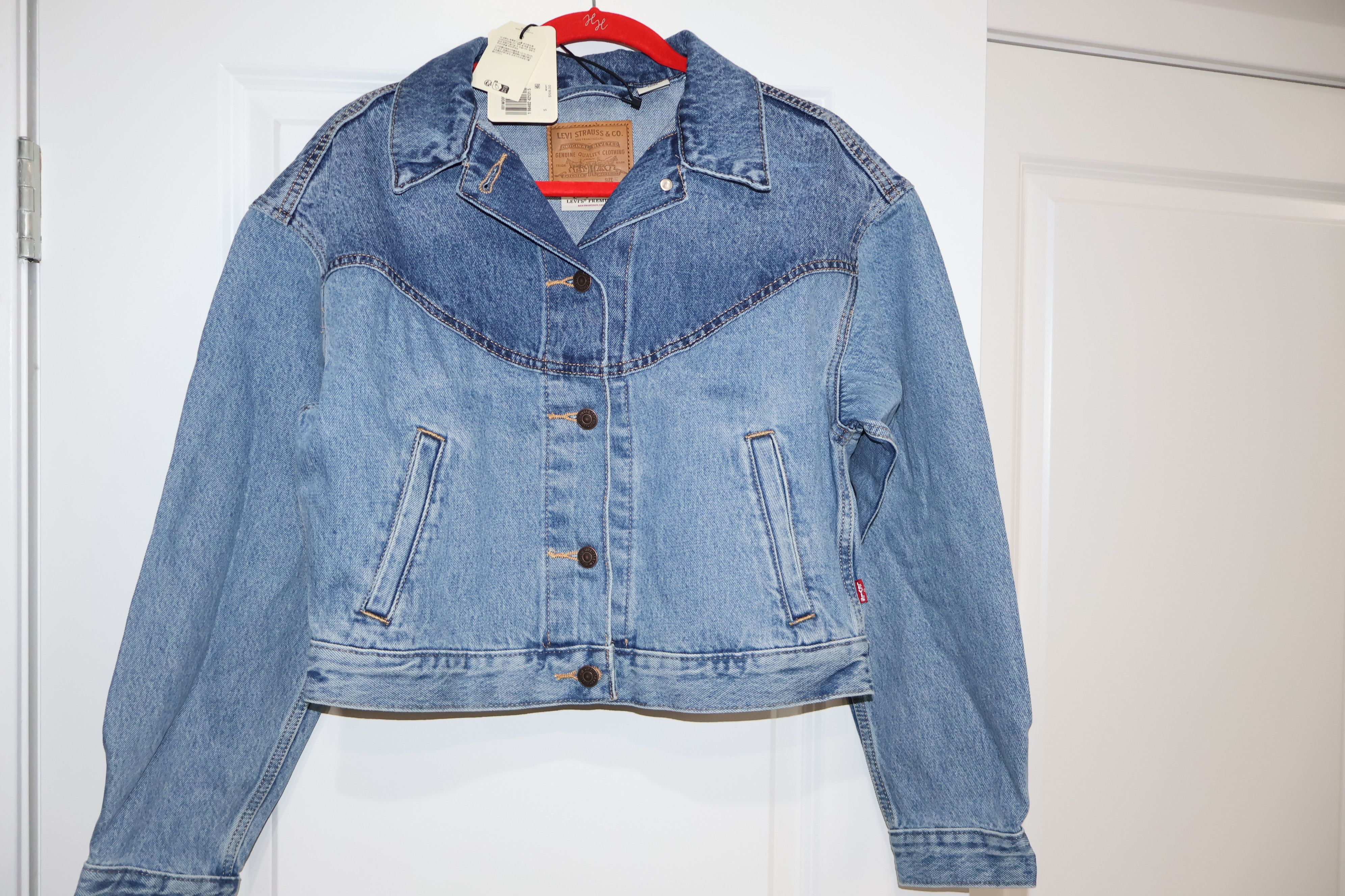 Levi's Levi’s Shrunken ’90s Western Jacket Medium Indigo Denim Size S / US 4 / IT 40 - 5 Thumbnail