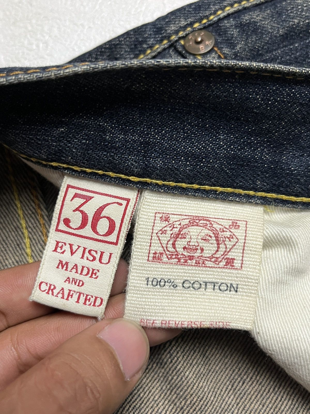 Evisu Rare Evisu Yamane Paris Distressed Selvedge Jeans Size US 36 / EU 52 - 7 Thumbnail
