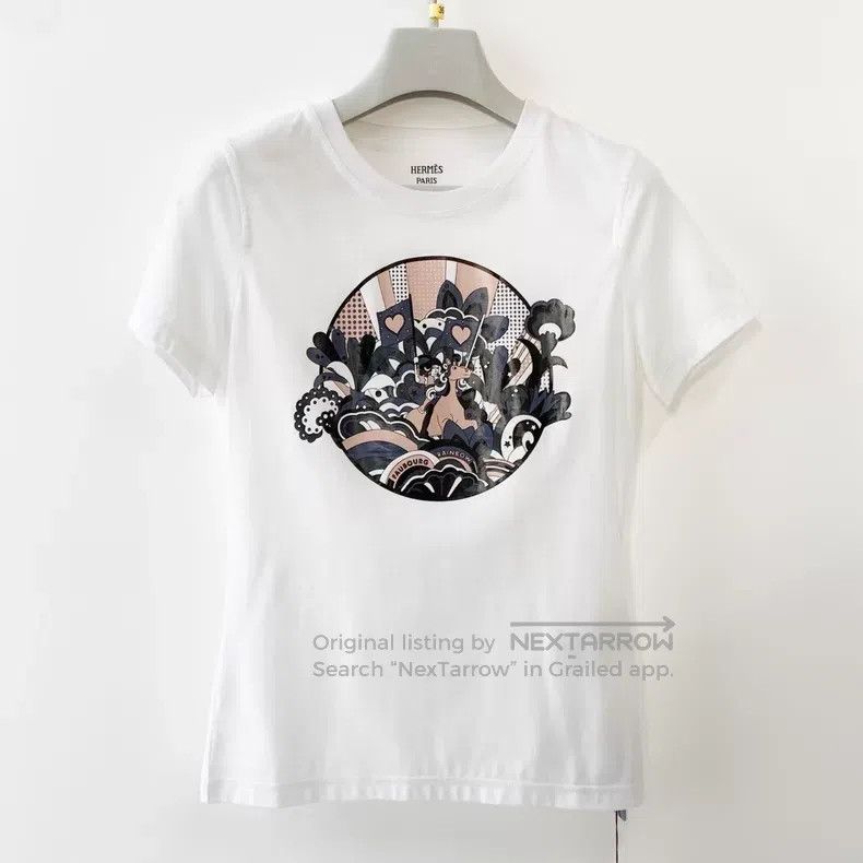 Hermes Hermes Cartoon Rainbow Pegasus Printed White T-Shirt Size XXS / US 00 / IT 34 - 2 Thumbnail