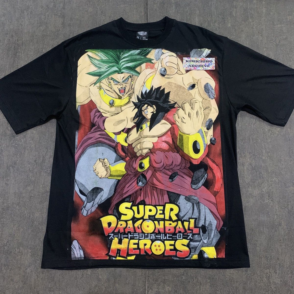 image of Son Goku Ssj 4 X Broly X Dragon Ball X Super Saiyan X Botleg in Black, Men's (Size XL)