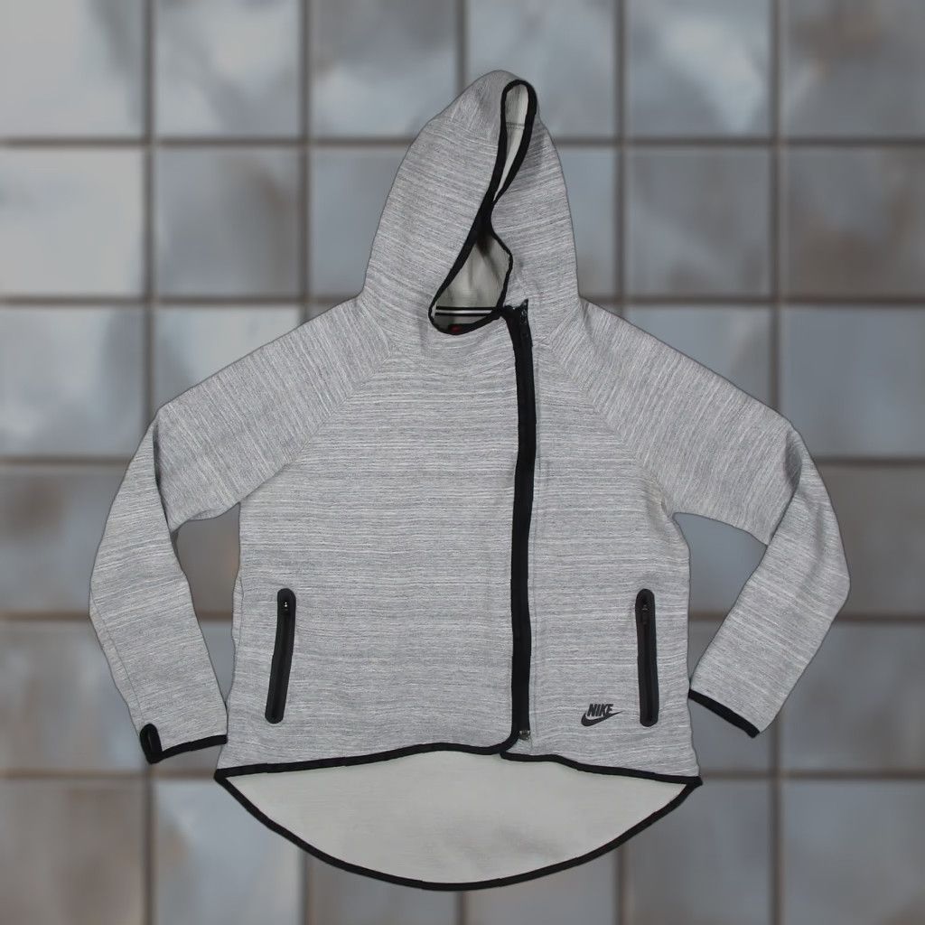 Nike Nike Tech Fleece Jacket Womens Small Gray Hooded Zip 655765-063 Track Jacket Full Zip Pockets Size S / US 4 / IT 40 - 1 Thumbnail