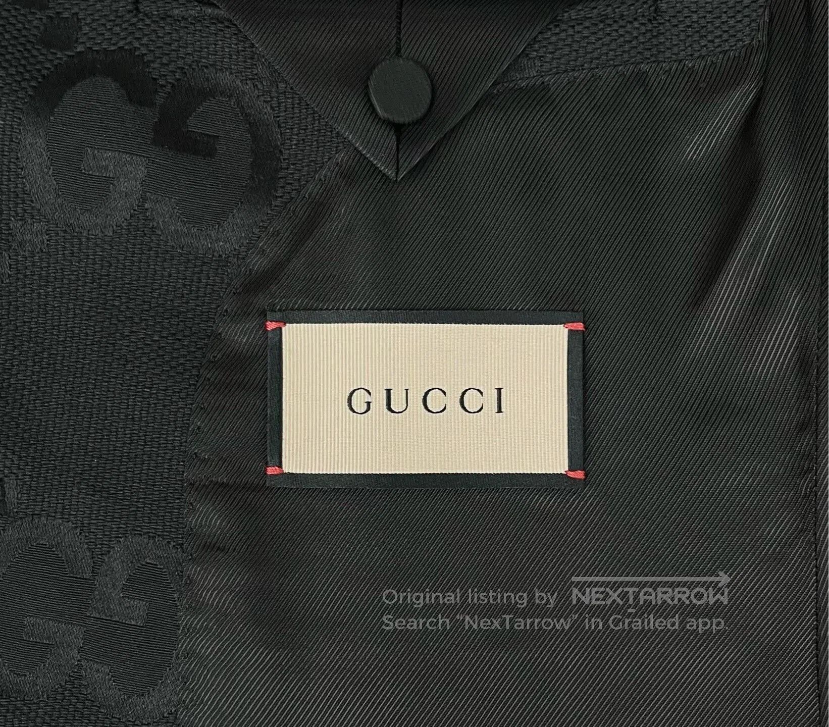 Gucci Gucci Black Double G Logo Suit Jacket. Size US M / EU 48-50 / 2 - 4 Thumbnail