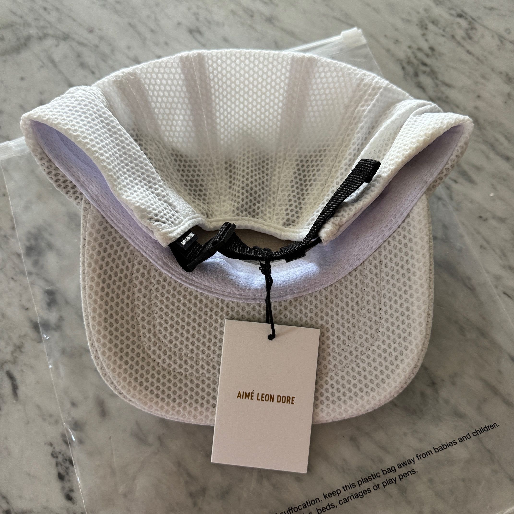Aime Leon Dore Aime Leon Dore White Mesh Cycling Cap Size ONE SIZE - 6 Thumbnail
