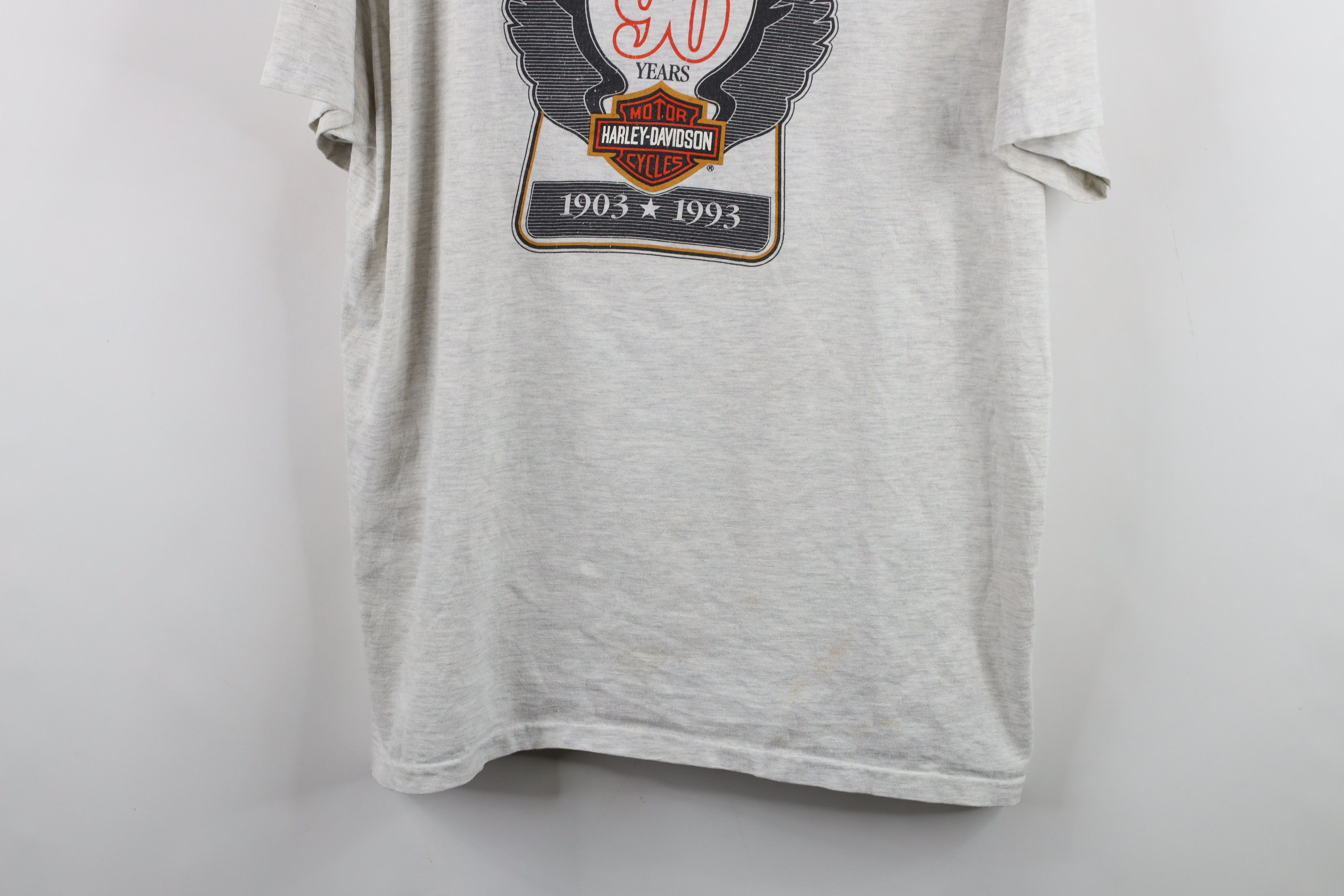 Harley Davidson × Vintage Vintage 90s Harley Davidson Willie Eagle Wings T-Shirt USA Size US XL / EU 56 / 4 - 3 Thumbnail