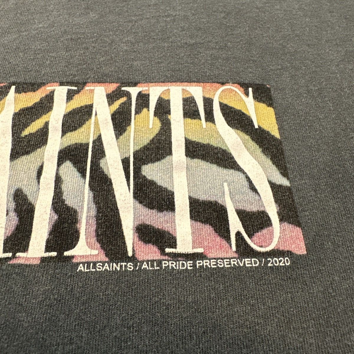 Allsaints AllSaints Pride Leopard Print Logo Spellout Shirt Relaxed Size US M / EU 48-50 / 2 - 4 Thumbnail