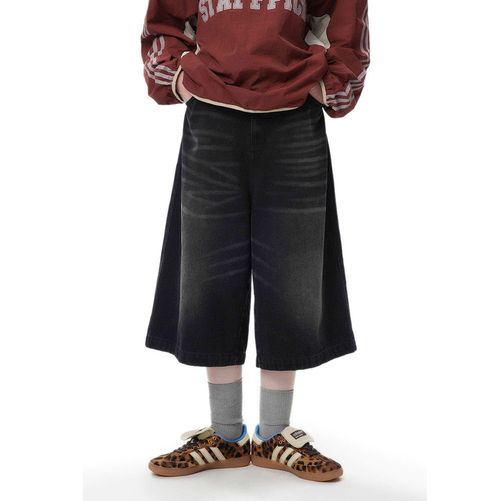 Japanese Brand × Jean Men's loose straight cargo contrast denim shorts Size US 32 / EU 48 - 1 Thumbnail