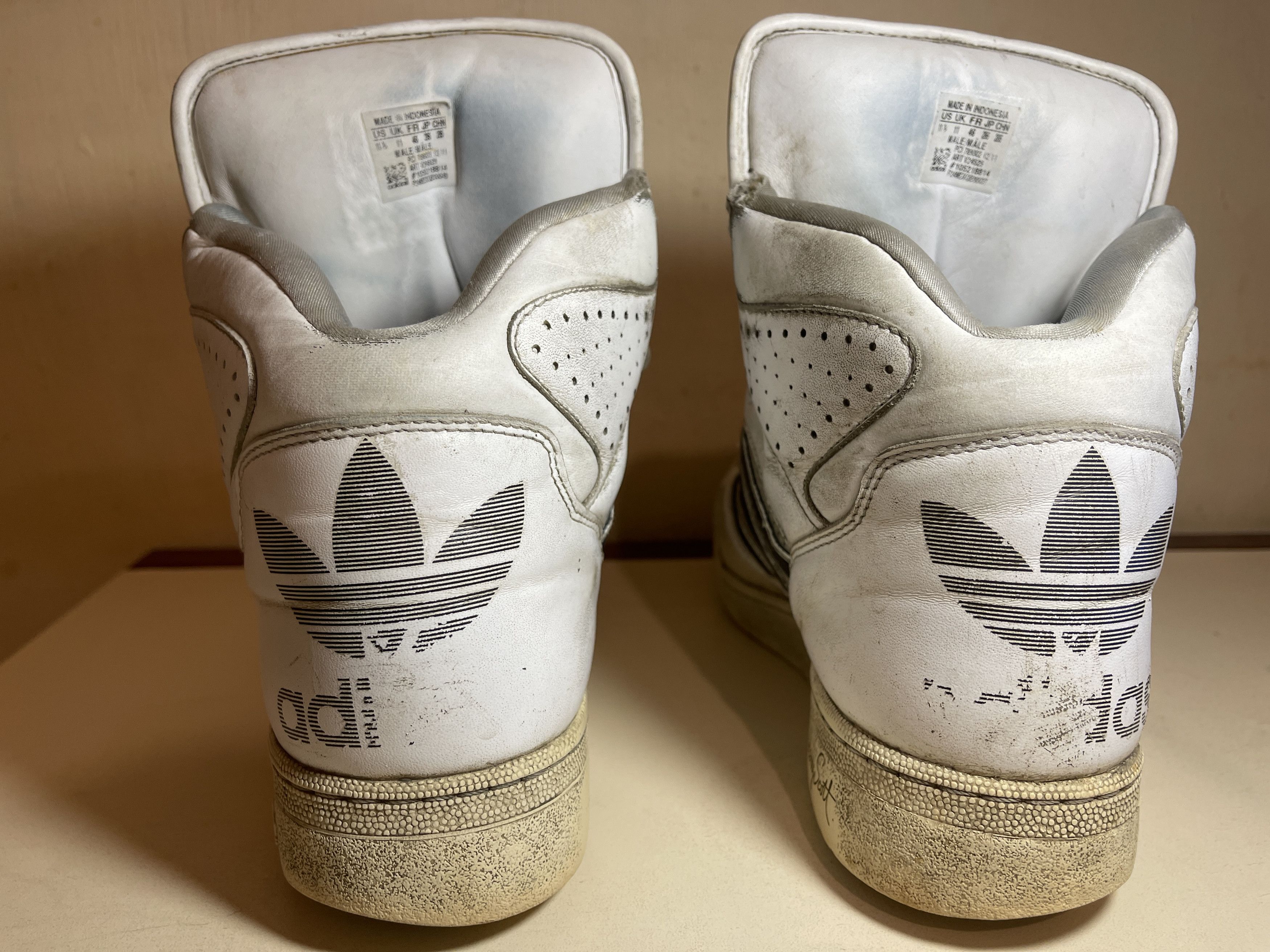 Adidas × Jeremy Scott Adidas sneakers, Jeremy Scott Instinct, Hi Top shoes, V24529 Size US 11.5 / EU 44-45 - 12 Thumbnail