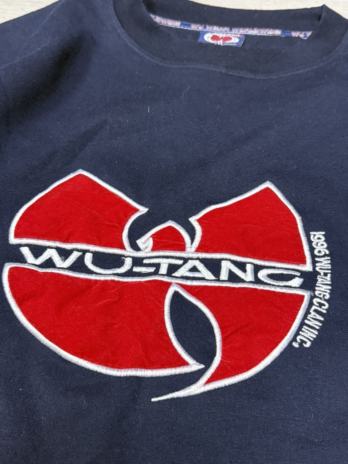 Wu-Tang Clan Wutang vintage embroidered big logo sweatshirt Size US XXL / EU 58 / 5 - 5 Thumbnail