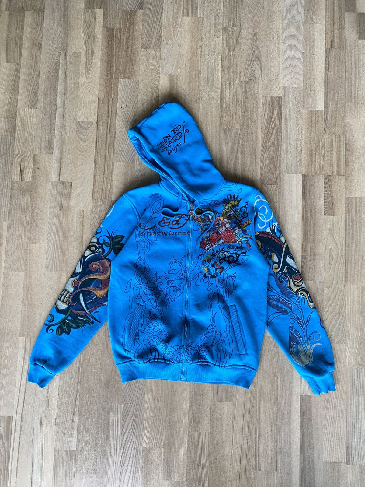ED HARDY ZIP HOODIE SWEATSHIRT CHRISTIAN AUDIGIER ETERNAL