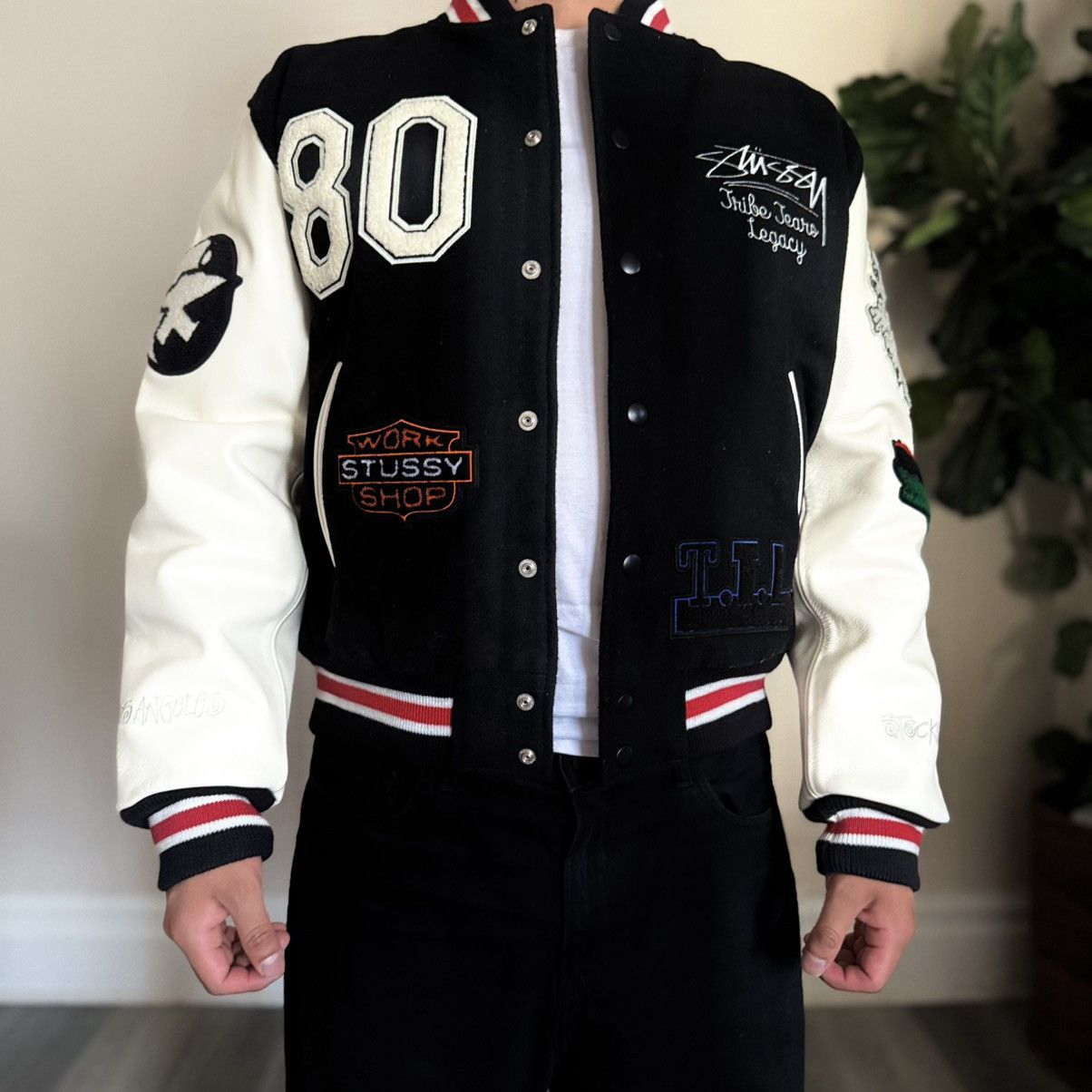 DENIM TEARS × Our Legacy × Stussy Stüssy x Denim Tears x Our Legacy TTL Varsity Jacket Size US S / EU 44-46 / 1 - 12 Thumbnail