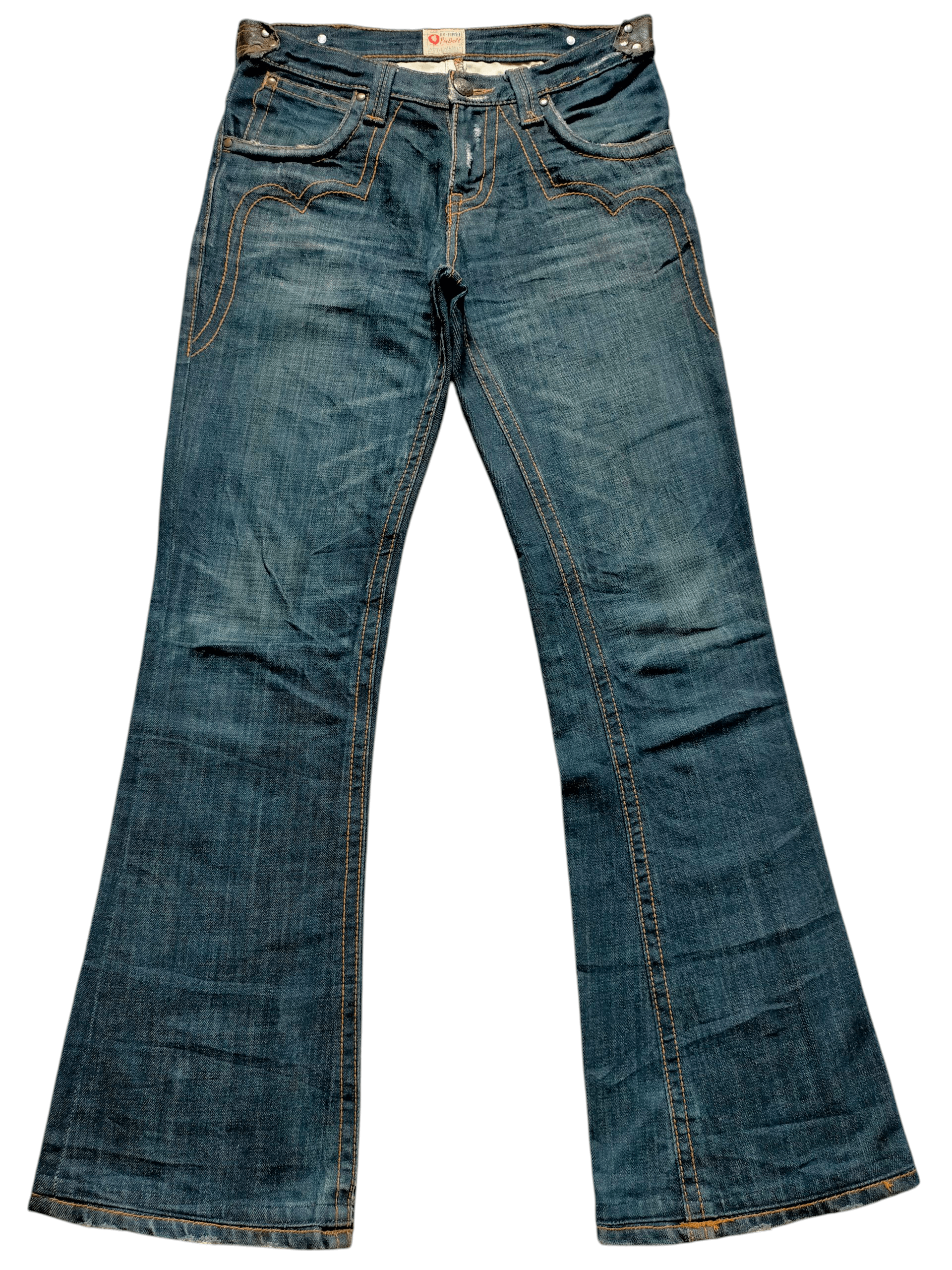 If Six Was Nine Ozz-First Pinball Japanese Flare Leather Cotton Boot cut Size US 30 / EU 46 - 2 Thumbnail
