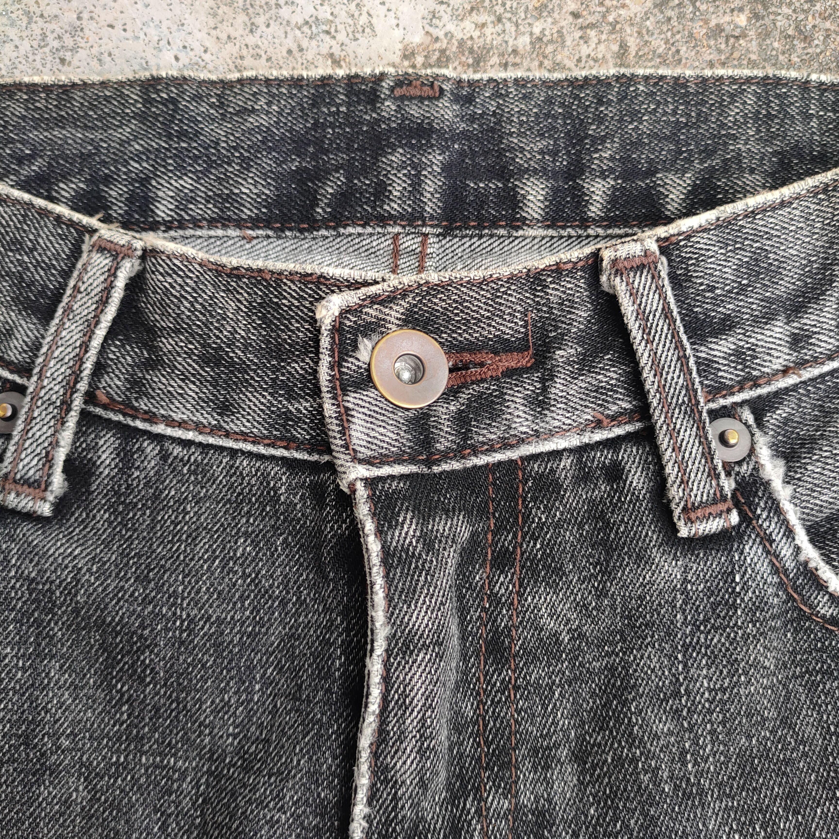 Japanese Brand × Jean VINTAGE JAPANESE FADED BLACK RIPPED JEANS DENIM PANTS Size US 30 / EU 46 - 4 Thumbnail