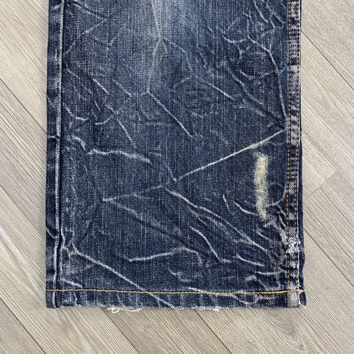 Japanese Brand × Le Grande Bleu (L.G.B.) LGB Style💥Nylaus Double Waist Distressed Denim Pants Size US 32 / EU 48 - 7 Thumbnail