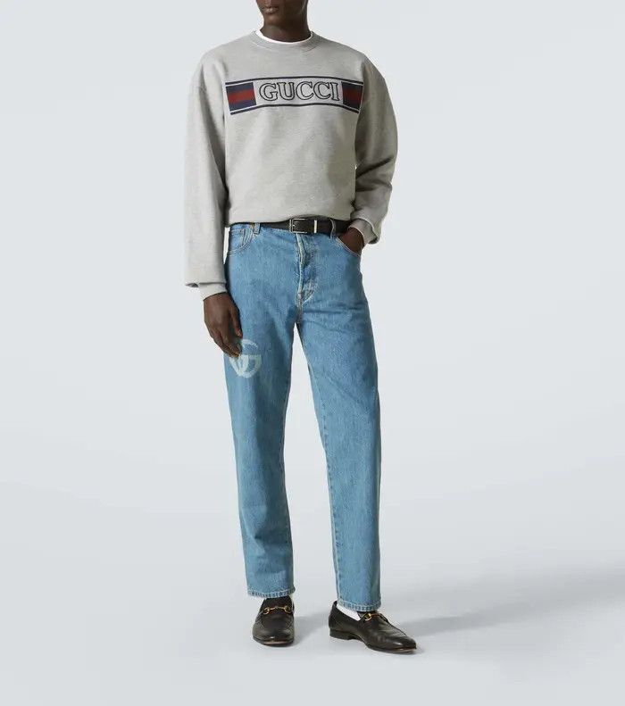 Gucci oc11z0226 Cotton Jersey Sweatshirt With Embroidery Gray Size US XS / EU 42 / 0 - 4 Thumbnail