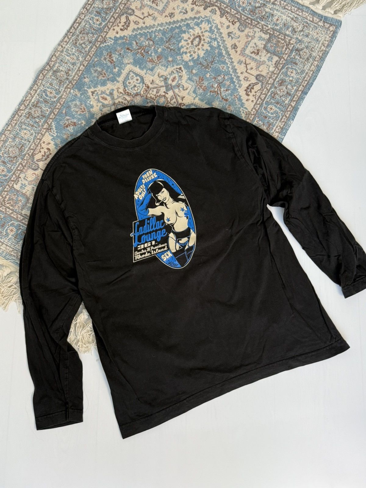 Hanes Rare 90s Cadillac Launge Hanes Porn Deluxe Sex Long Sleeve Size US L / EU 52-54 / 3 - 8 Thumbnail