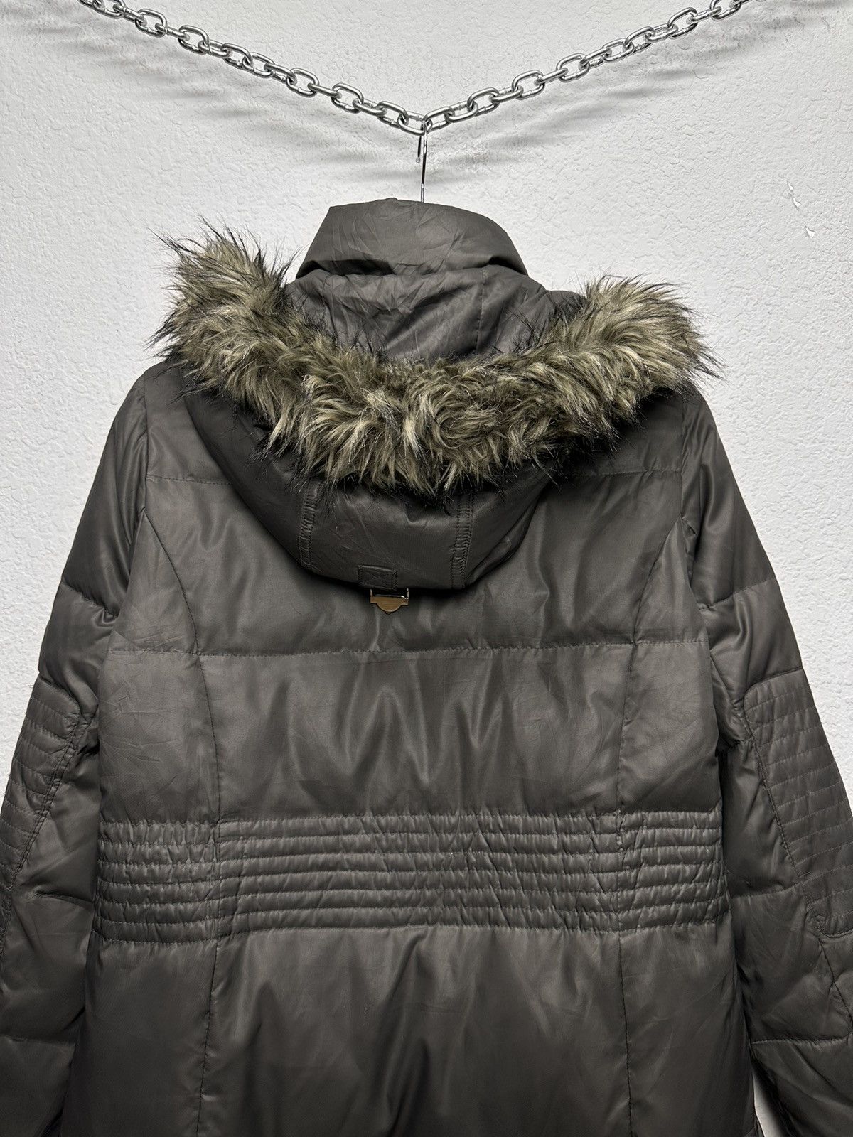 Miss Sixty Vintage Japan Military Fur Hood Jacket Y2K Utility Cropped Size S / US 4 / IT 40 - 10 Thumbnail