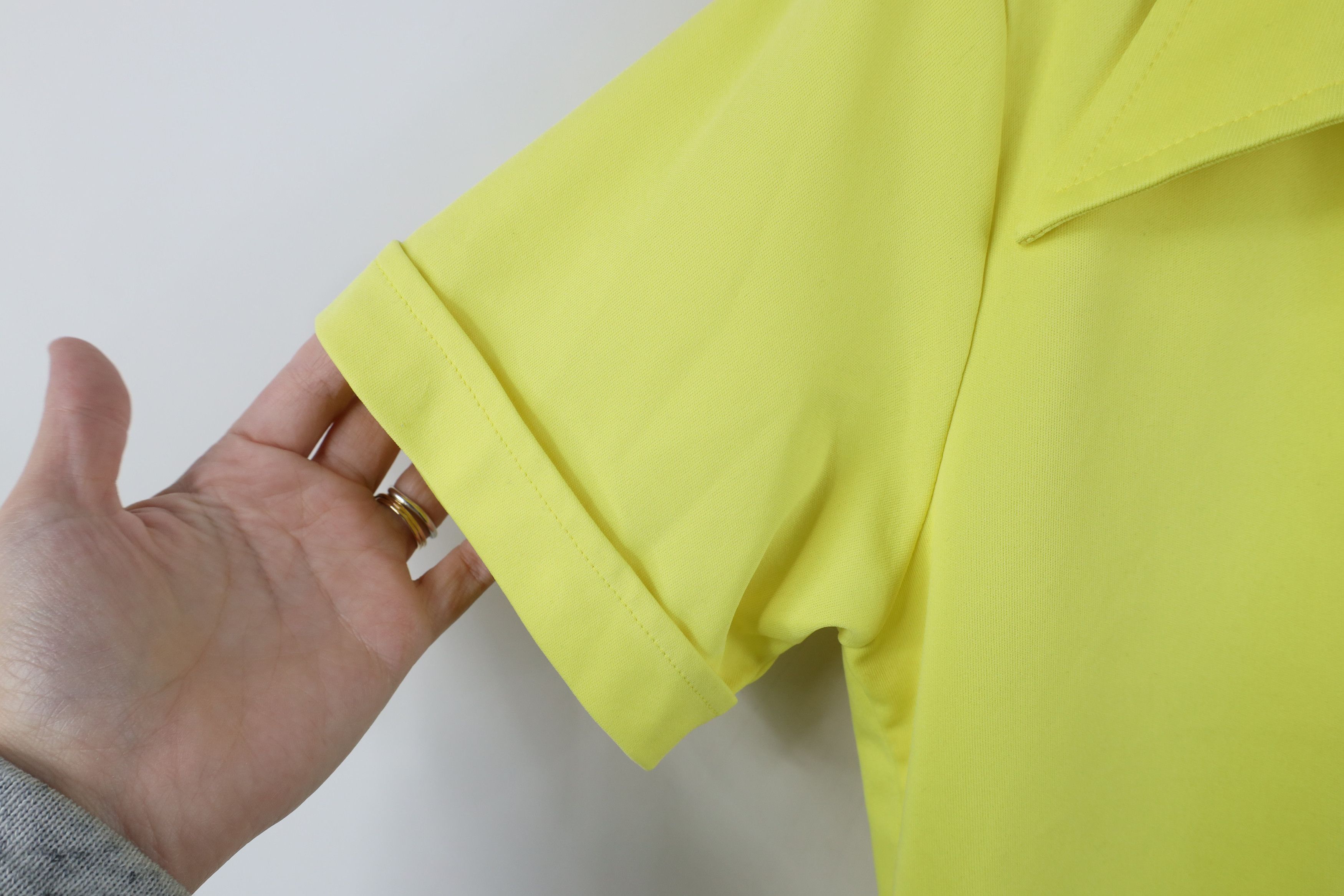 Vintage Vintage 70s Streetwear Knit Dagger Collar Polo Shirt Yellow Size L / US 10 / IT 46 - 7 Thumbnail