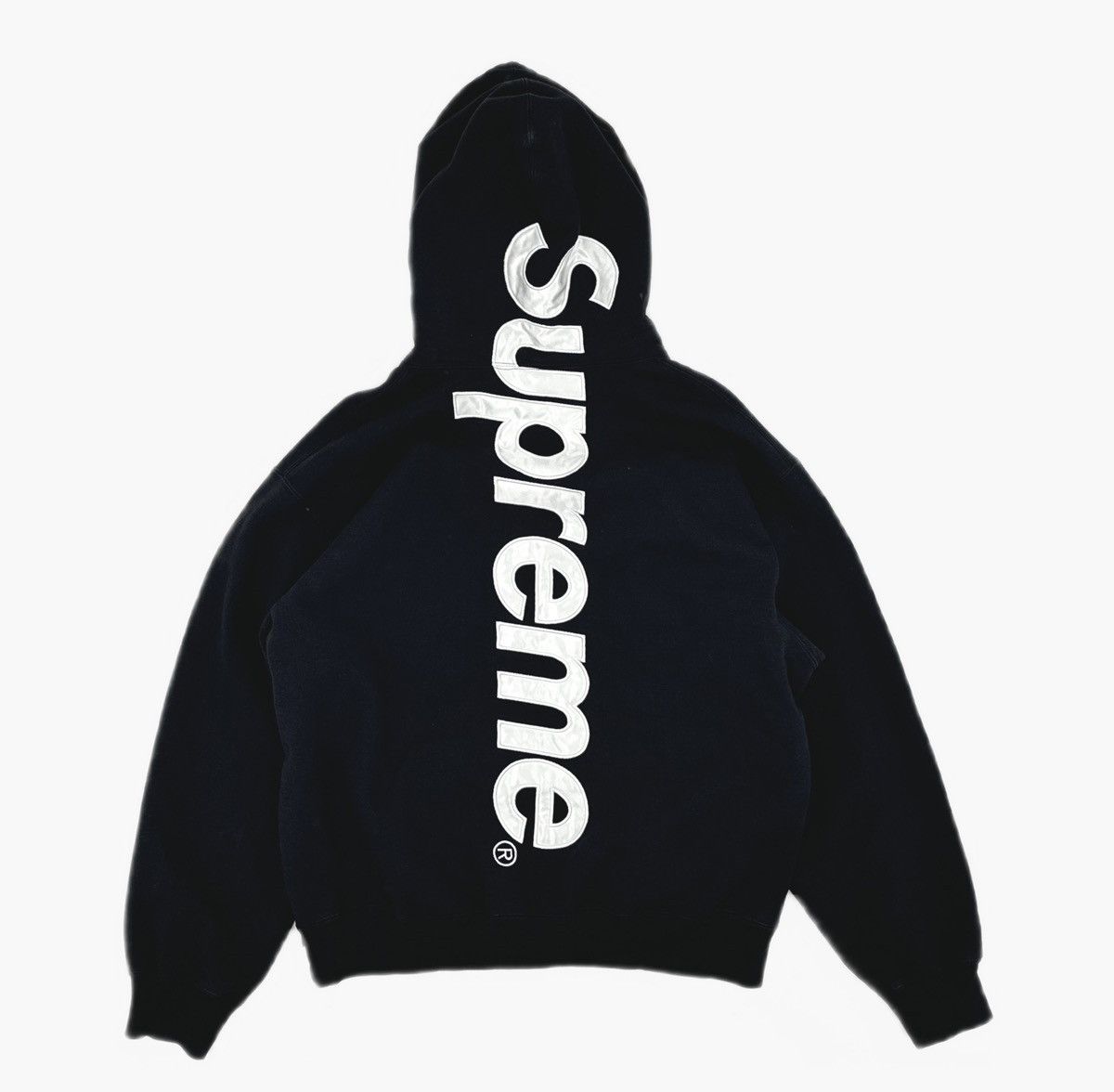 Supreme FW25 Satin Appliqué Hooded Sweatshirt