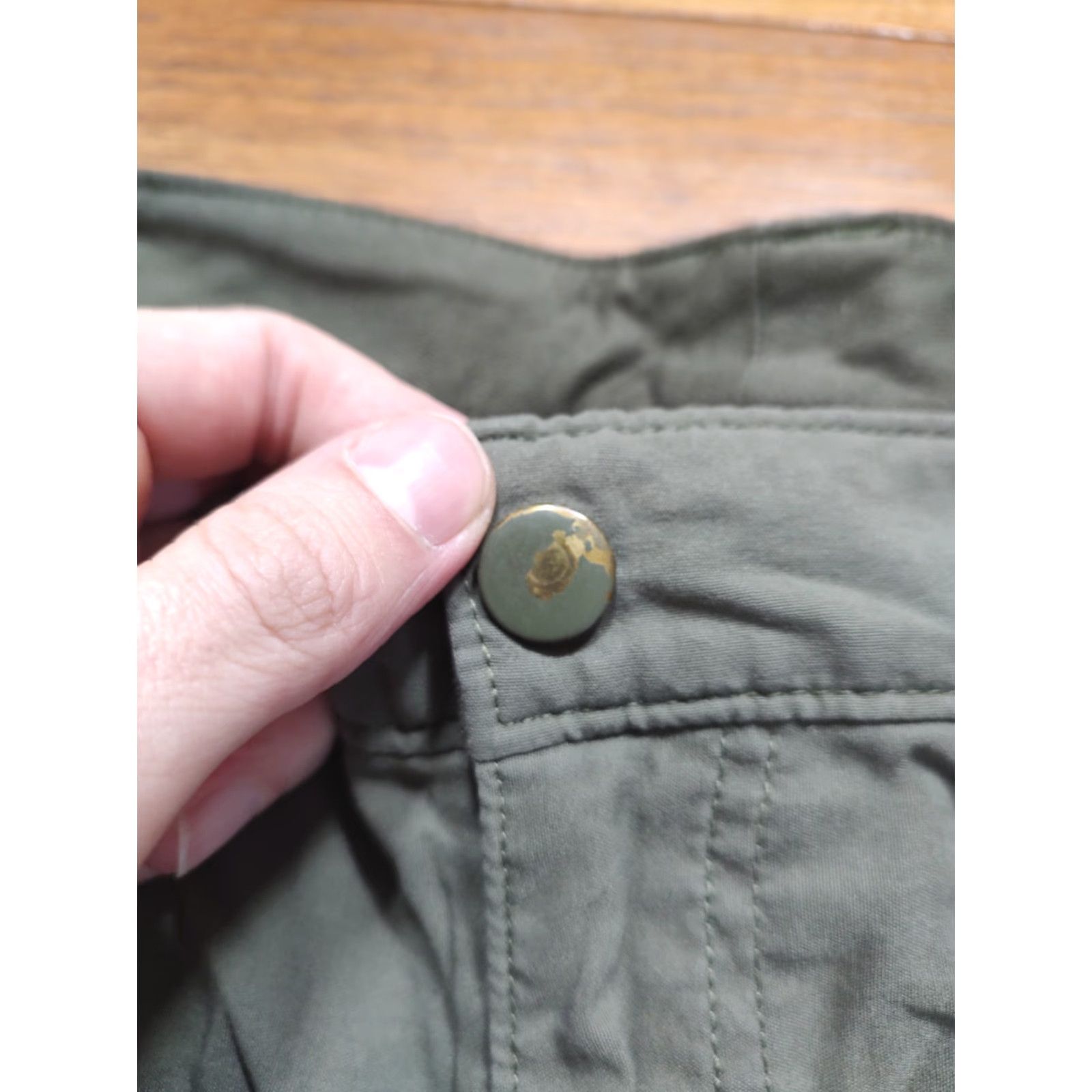Vintage Duluth Trading Pants Women 18x31 DuluthFlex Roll Up Cargo Stretch Green Nylon Size 40" / US 18 - 4 Thumbnail