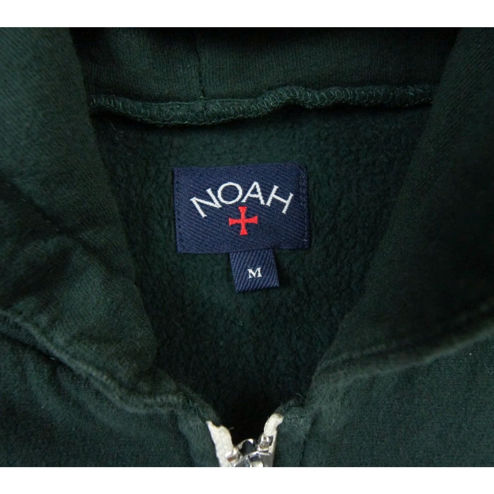 Noah VINTAGE NOAH Mens Hoodie Full Zip Sweatshirt All Seasons Green Fleece Logo Streetwear Large Size US M / EU 48-50 / 2 - 6 Thumbnail