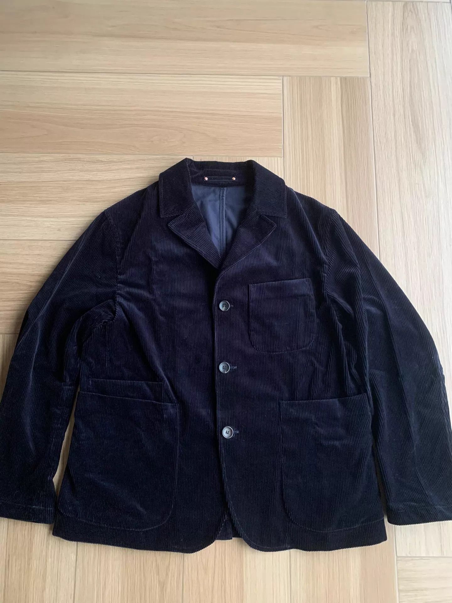 Private White V.C. Blue Corduroy Button-Front Light Jacket Size L Size US L / EU 52-54 / 3 - 1 Thumbnail