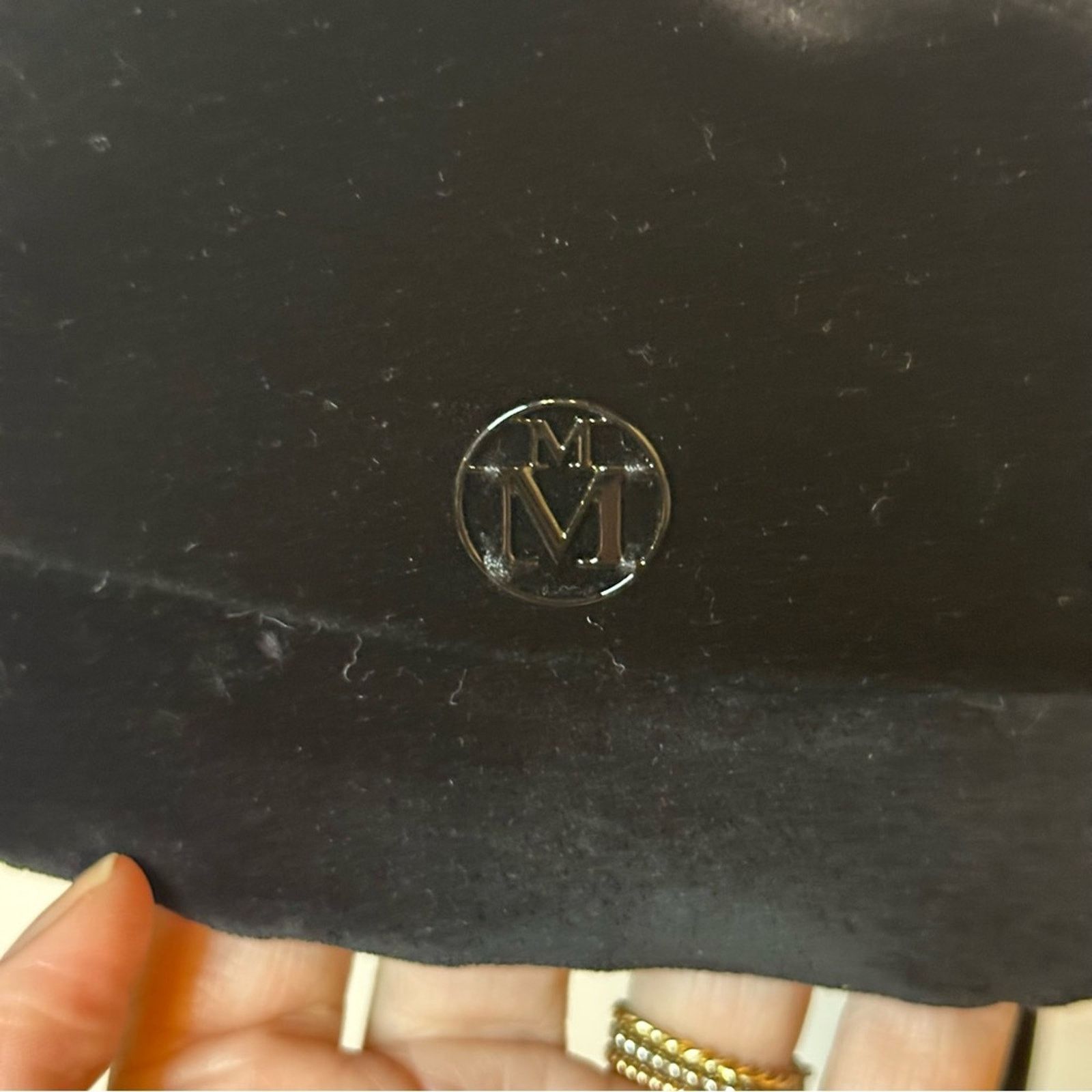 Maison Michel New Billy Black Velvet Beret size M 58 cm Designer Hat Size ONE SIZE - 2 Thumbnail