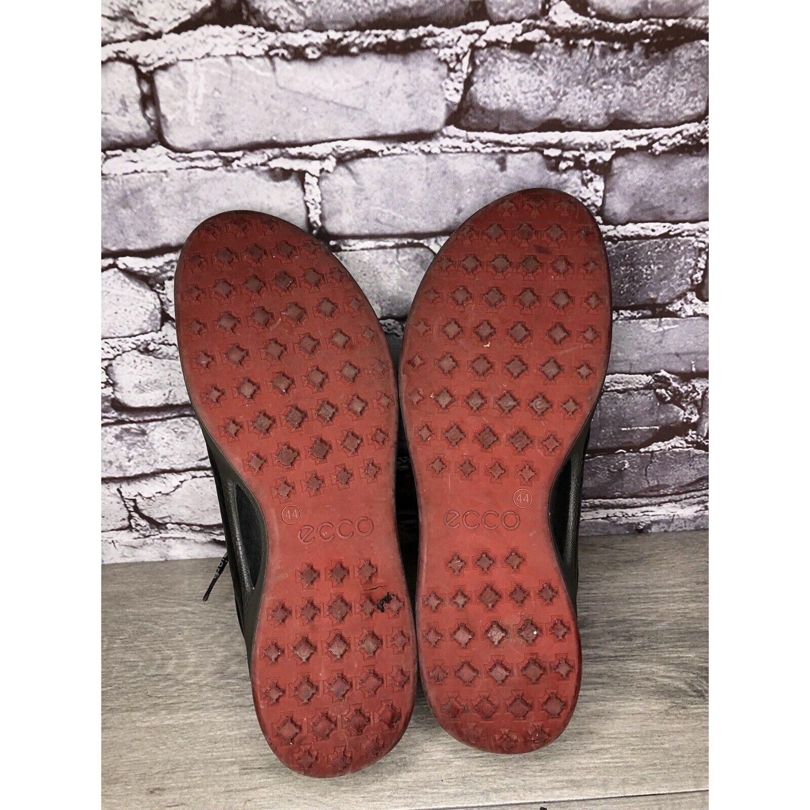Ecco ECCO Biom Black Yak Leather Spikeless Red Casual Golf Shoes Size US 11 / EU 44 - 10 Thumbnail