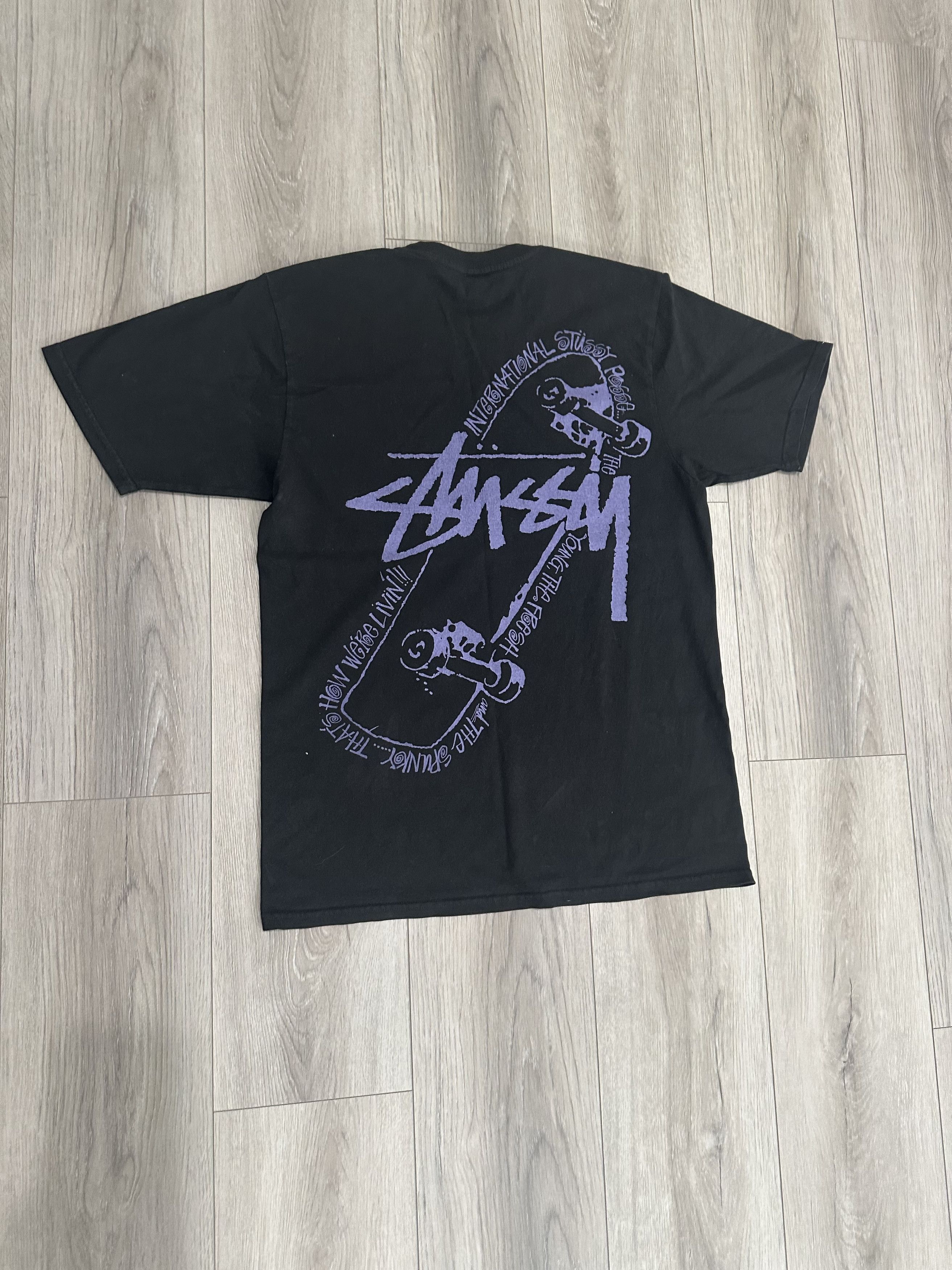 Stussy × Vintage Stussy International Black Tee Size US M / EU 48-50 / 2 - 2 Thumbnail