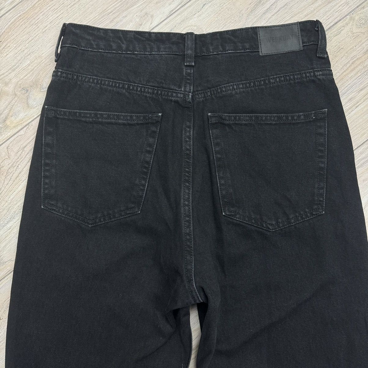 Other Rare Weekday Rowe Extra High Straight Black Denim Jeans Size US 30 / EU 46 - 18 Thumbnail