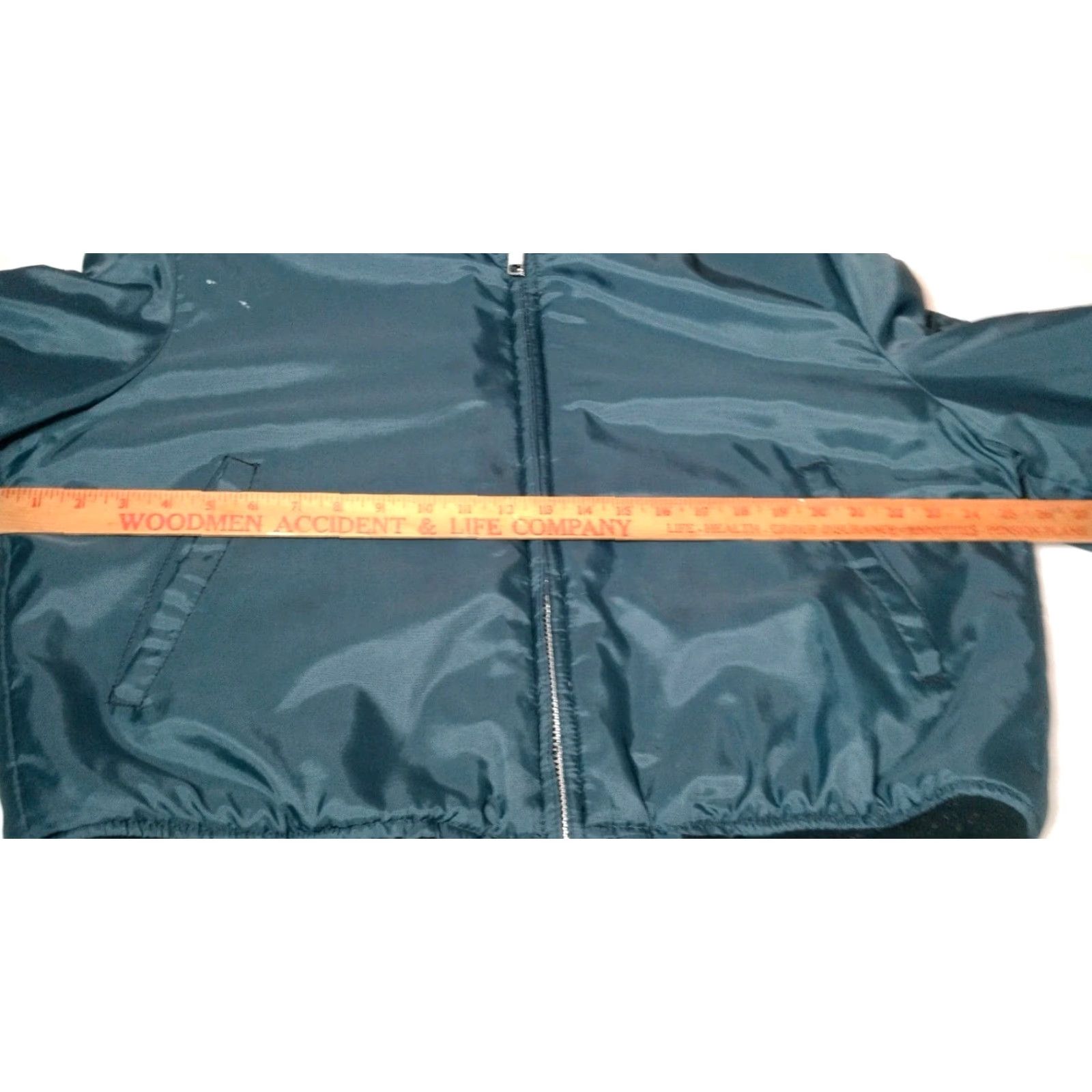 Vintage VINTAGE Flight Jacket Men Large Blue Nylon Bomber Sherpa Lined Zip Workwear Jacket Size US L / EU 52-54 / 3 - 5 Thumbnail