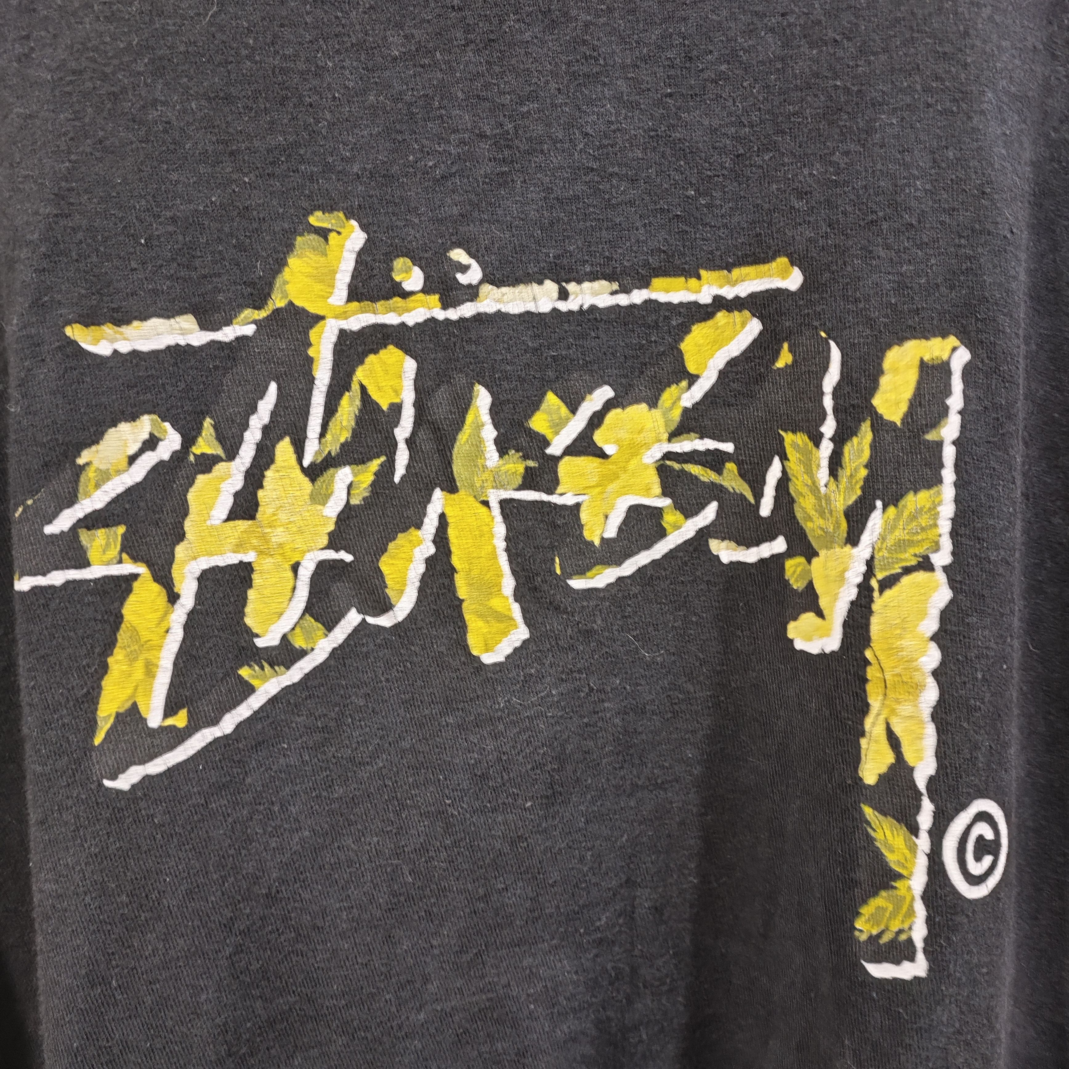 Stussy Authentic Stussy Flower Stock Logo Black Shirt Size US M / EU 48-50 / 2 - 3 Thumbnail