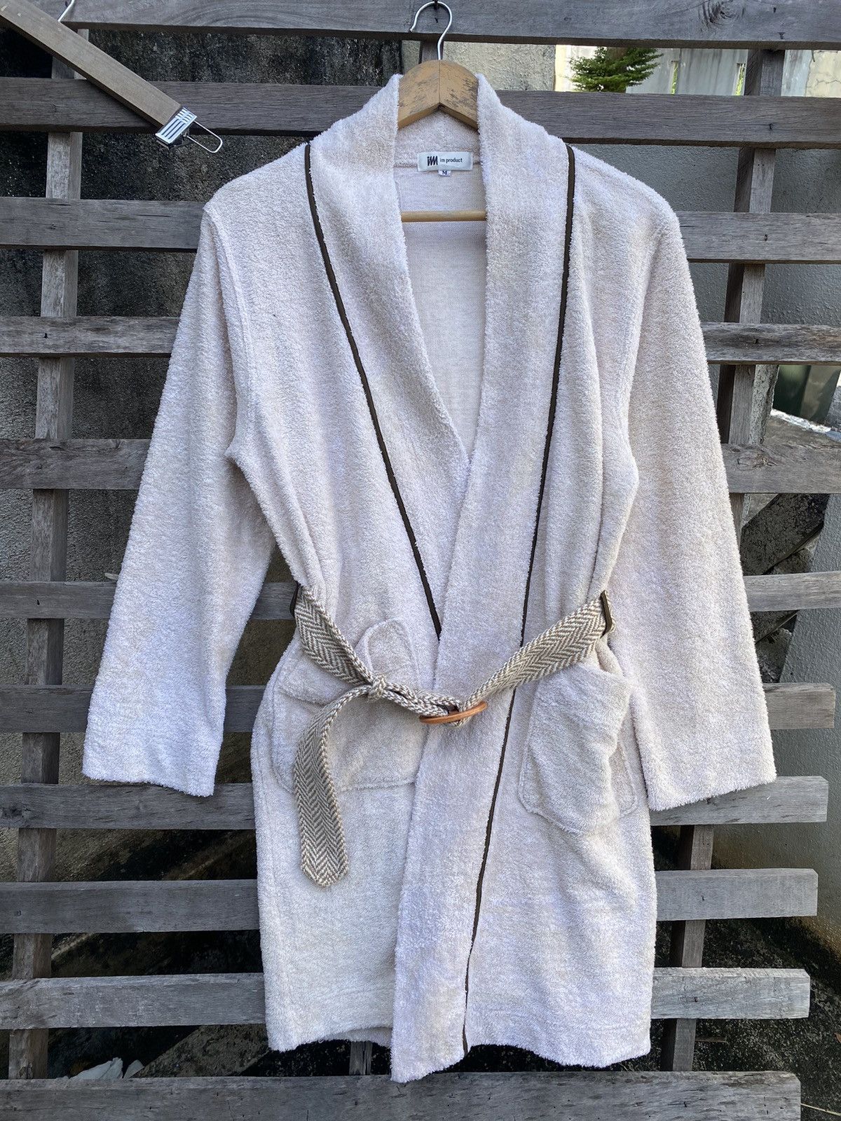 Vintage Issey Miyake IM Product Spaces Occasions Textured Bathrobe Size US L / EU 52-54 / 3 - 4 Thumbnail