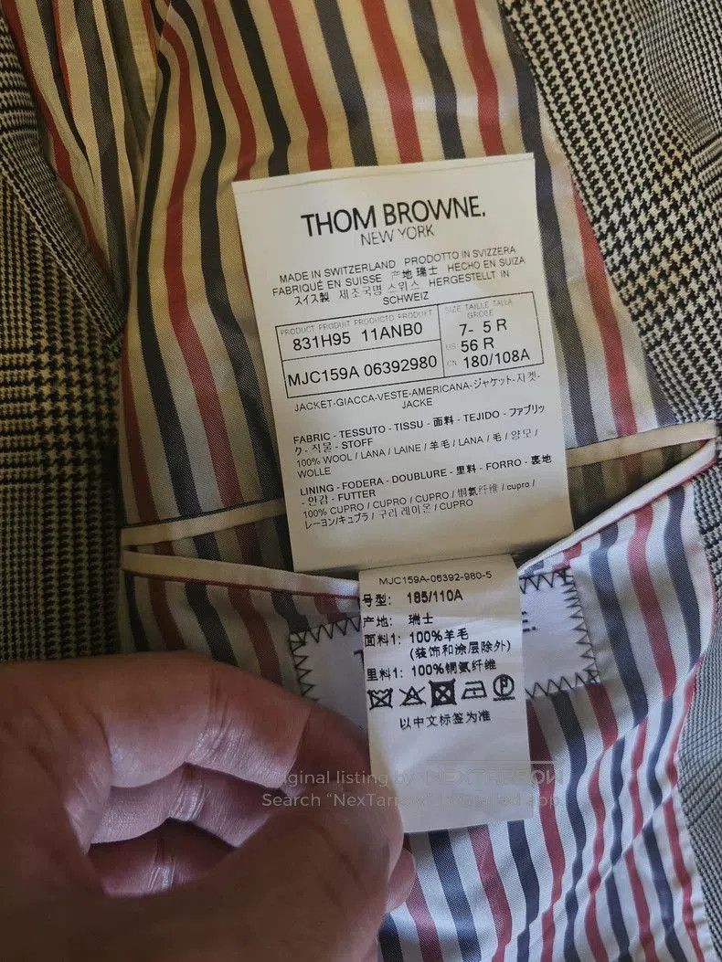 Thom Browne Thom Browne Houndstooth Wool Blazer. Size US M / EU 48-50 / 2 - 8 Thumbnail