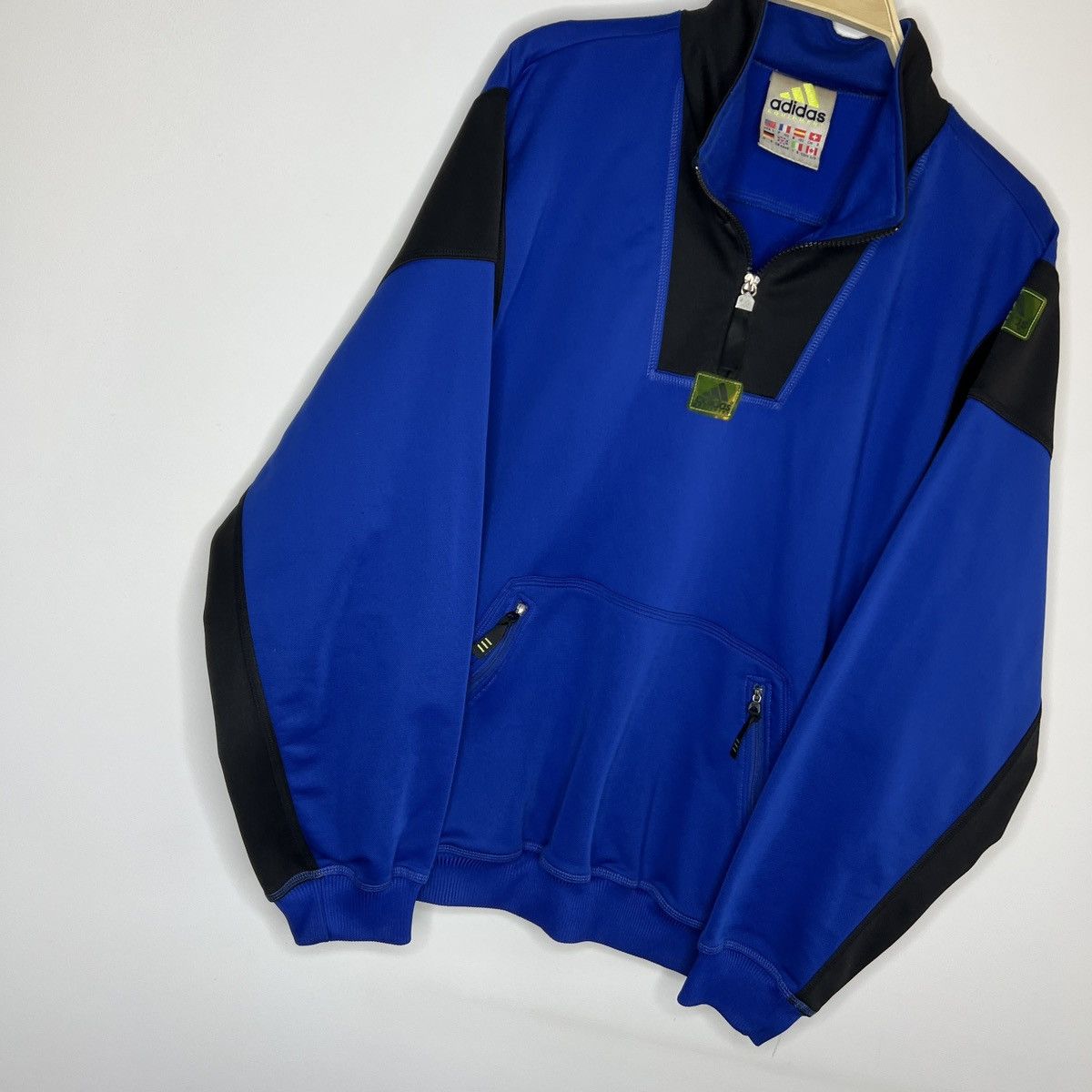 Adidas × Equipment × Vintage Vintage 90s Adidas Equipment 1/4 Half Zip Logo Sweatshirt Size US L / EU 52-54 / 3 - 2 Thumbnail