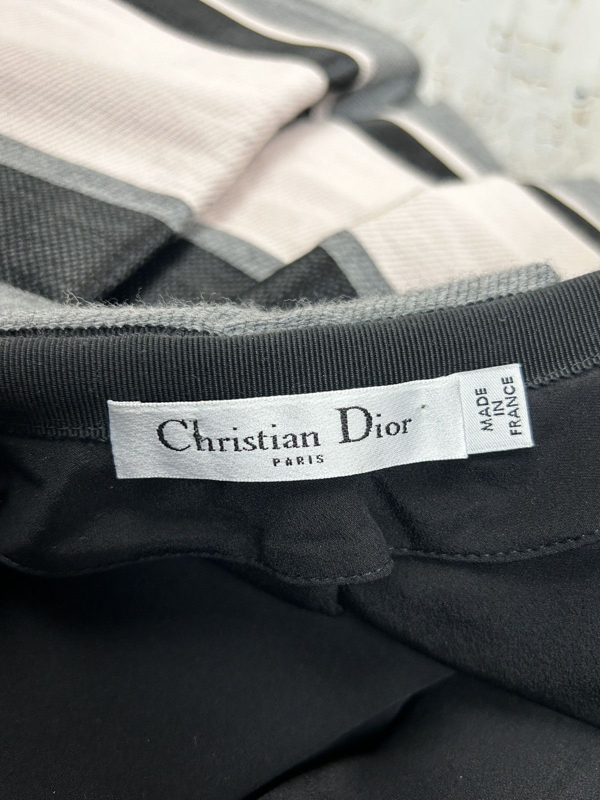 Dior Christian Dior Wool Mini Skirt Striped US 4 IT 40 FR 36 Size 27" / US 4 / IT 40 - 8 Thumbnail