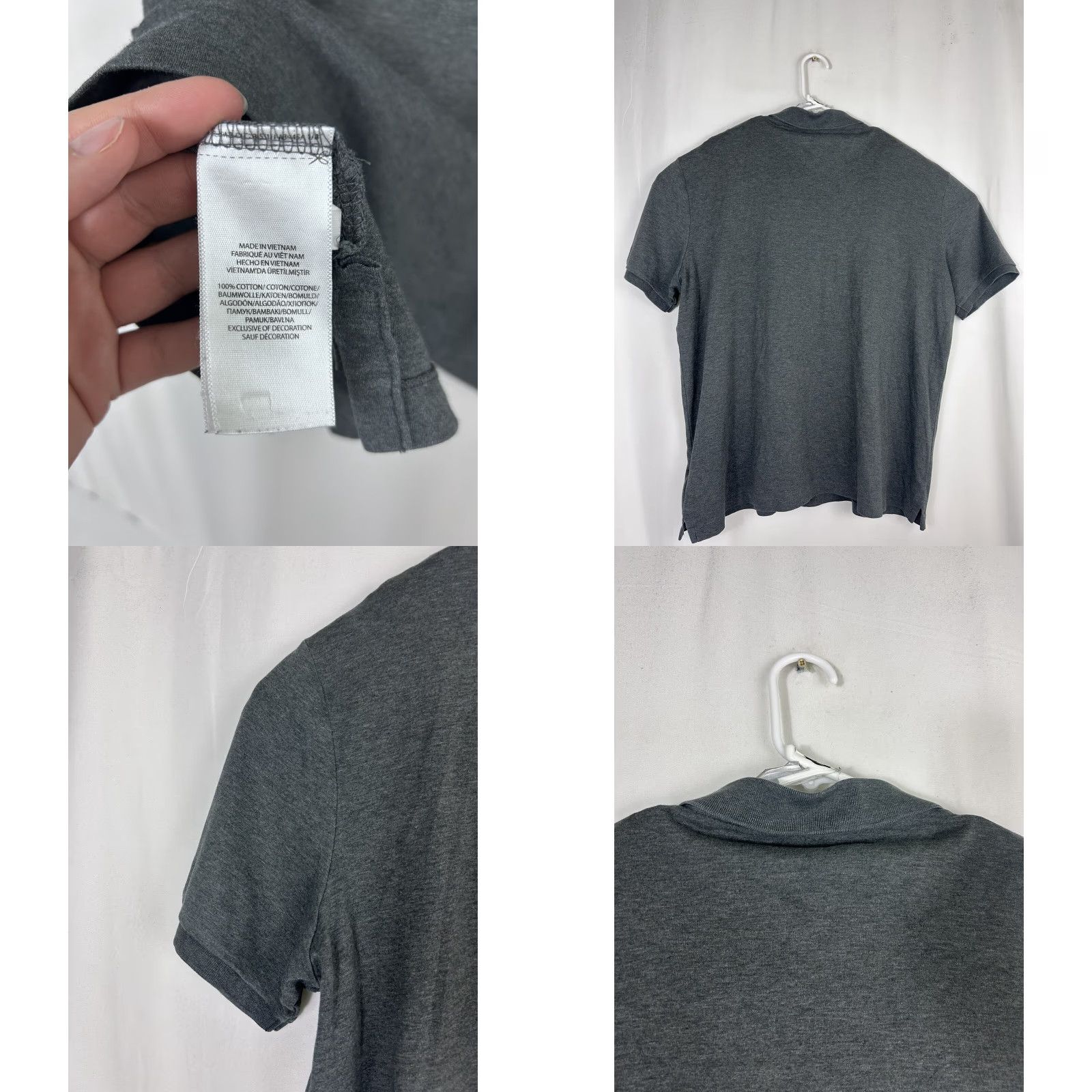 Polo Ralph Lauren Polo Ralph Lauren Shirt Mens XL Pullover Short Sleeve Charcoal Gray Cotton Size US XL / EU 56 / 4 - 8 Thumbnail