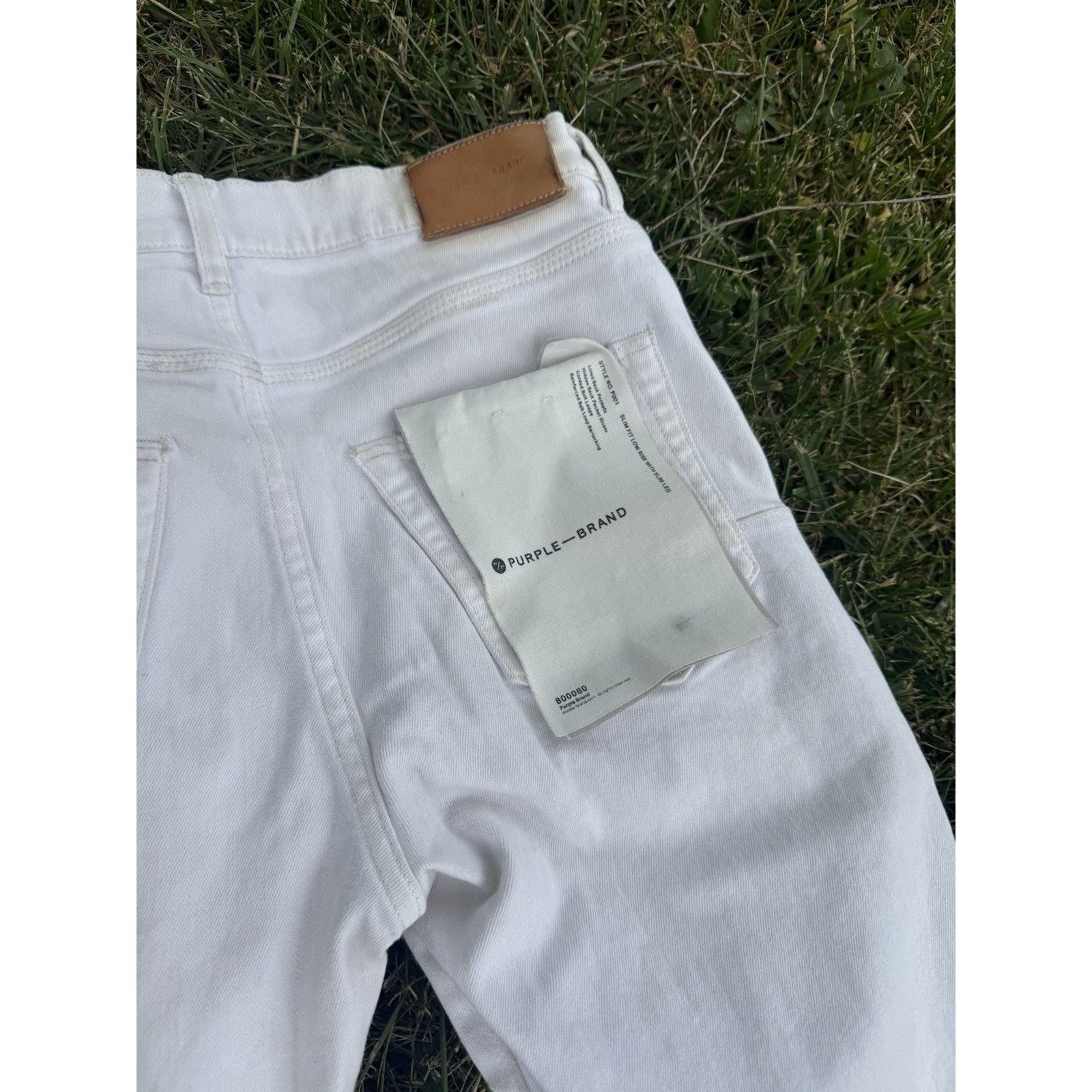 Purple Purple Brand Jeans White Size 31 Slim Fit LowRiseWithSlimLeg Size US 31 - 11 Thumbnail