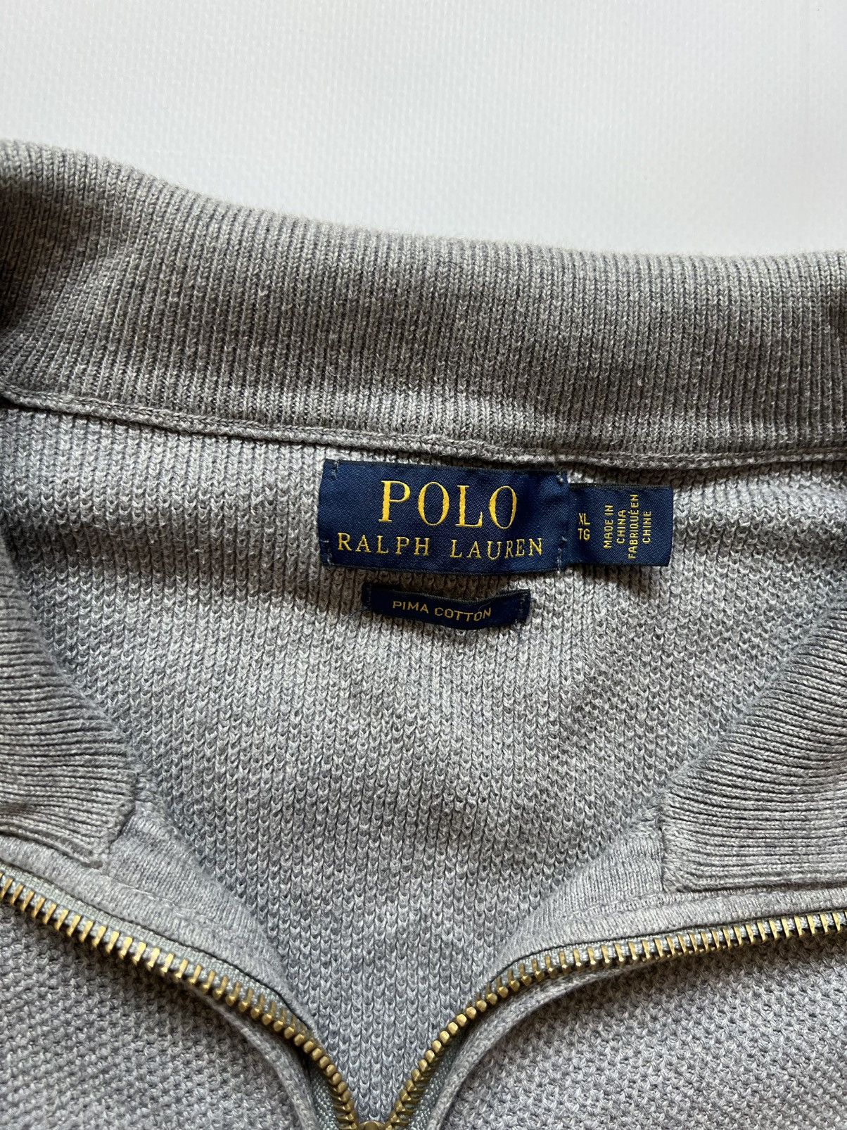 Polo Ralph Lauren Vintage Polo Ralph Lauren Grey 1/4 Zip Sweater Size US XL / EU 56 / 4 - 3 Thumbnail